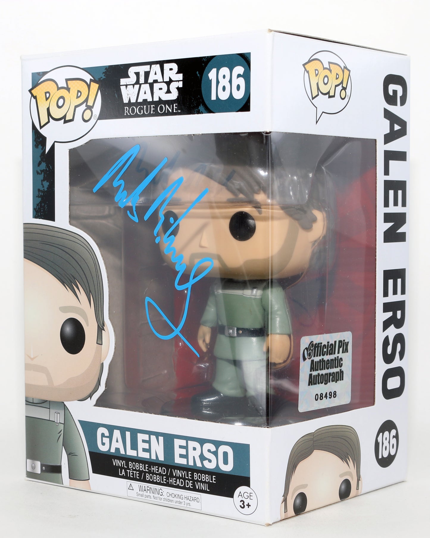 
                  
                    Mads Mikkelsen as Galen Erso in Rogue One: A Star Wars Story (Official Pix) Signed Funko POP! #186
                  
                