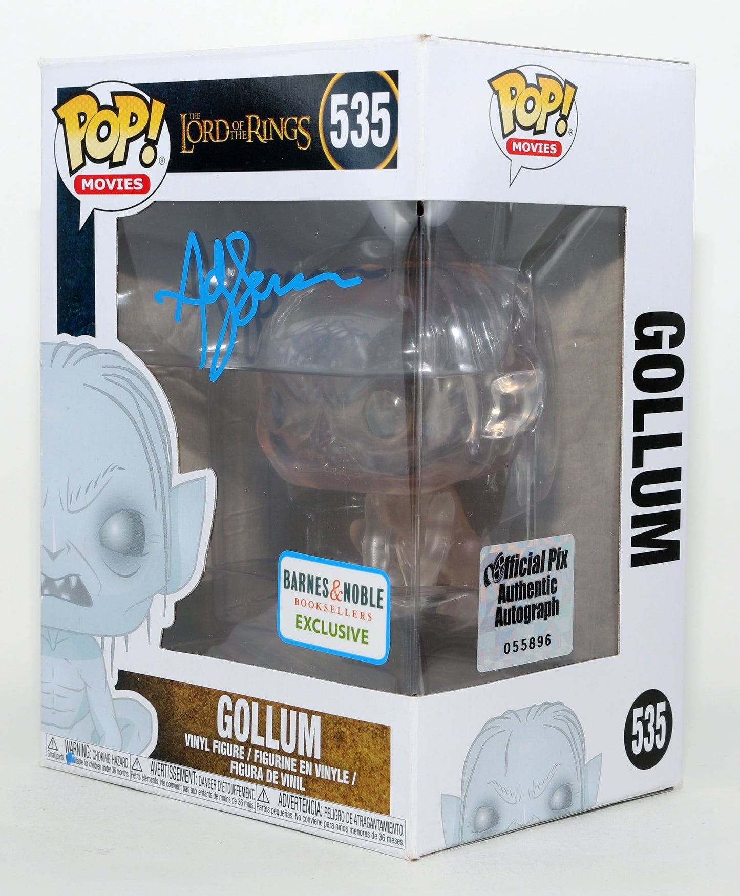 
                  
                    Andy Serkis as Gollum in The Lord of the Rings Barnes & Noble Exclusive (Official Pix) Signed Funko POP! #535
                  
                