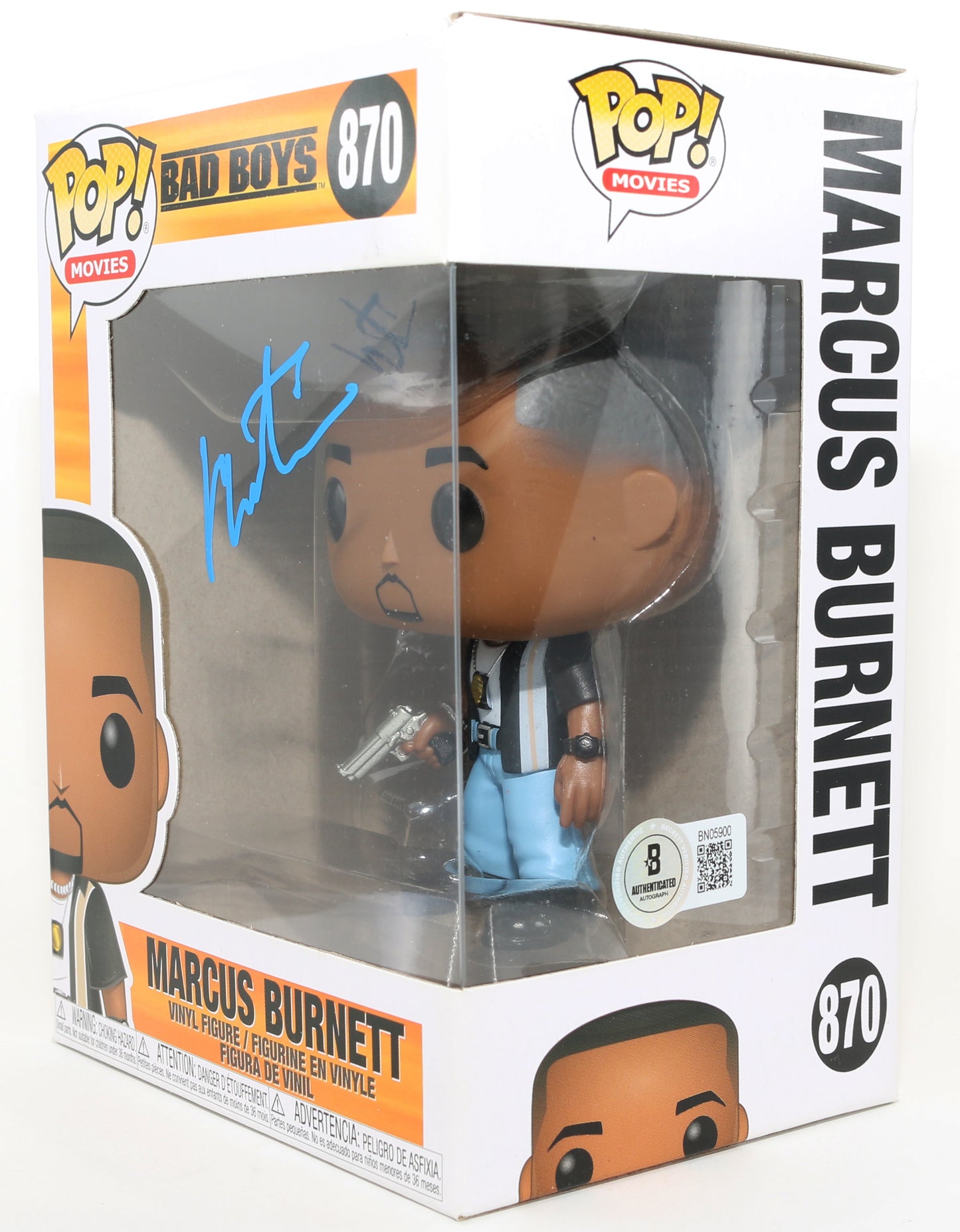 
                  
                    Martin Lawrence as Marcus Burnett in Bad Boys (Beckett) Signed Funko POP! #870
                  
                