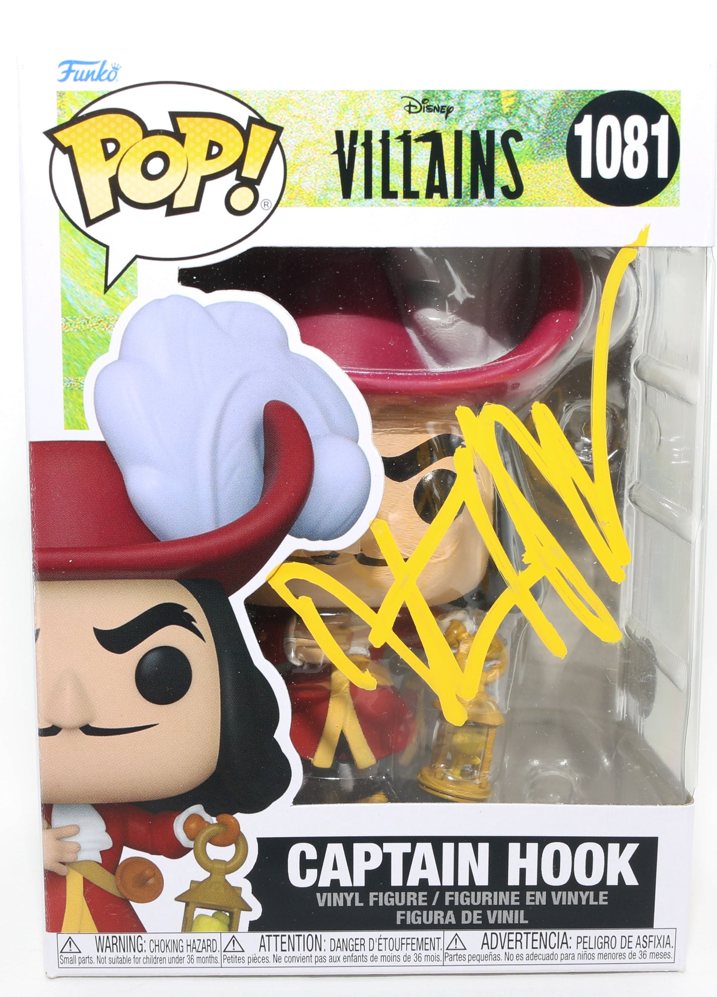 
                  
                    Dustin Hoffman as Captain Hook in Hook (Beckett) Signed Funko POP! #1081
                  
                