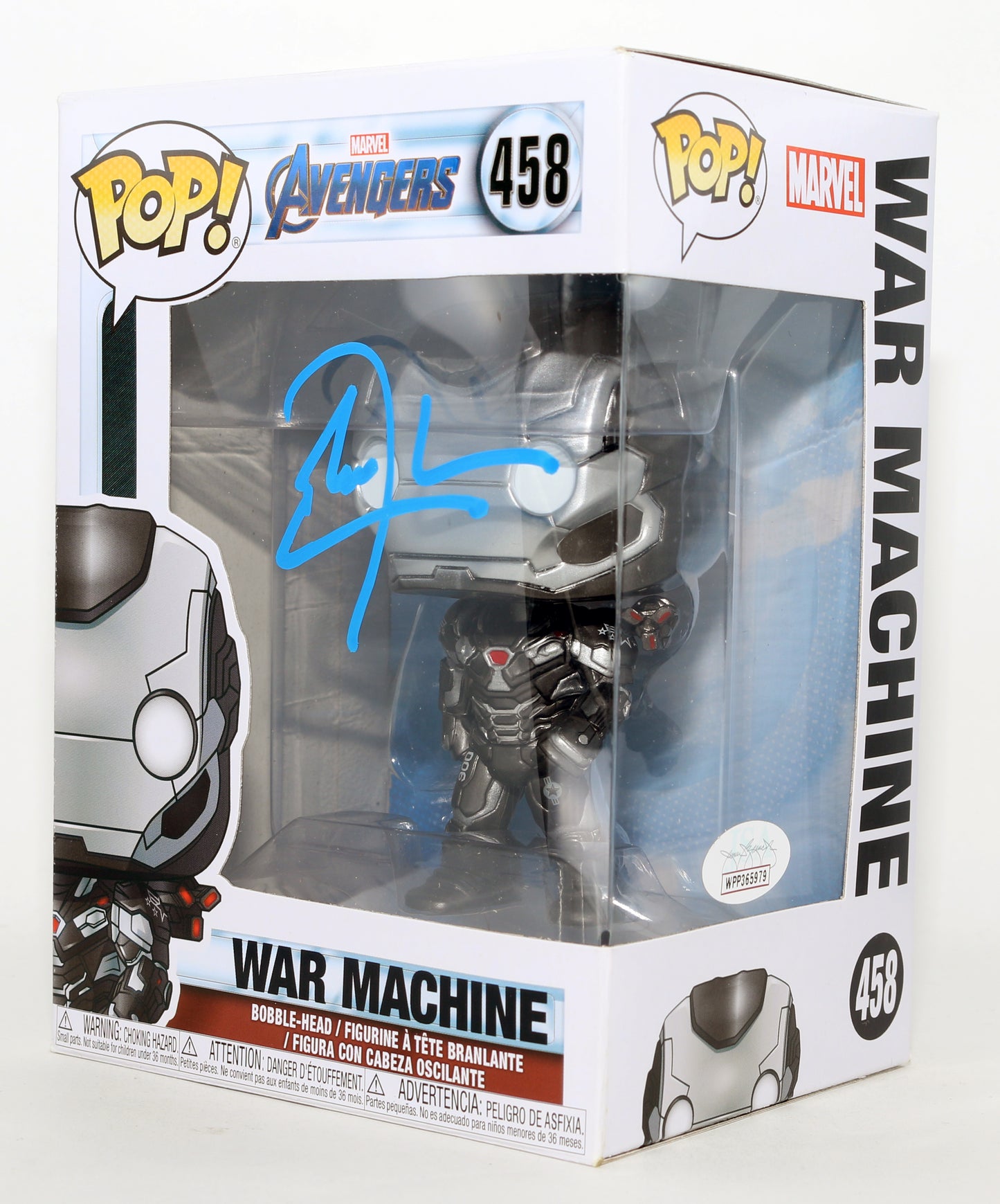 
                  
                    Don Cheadle as War Machine in Avengers: Endgame (JSA) Signed Funko POP! #458
                  
                