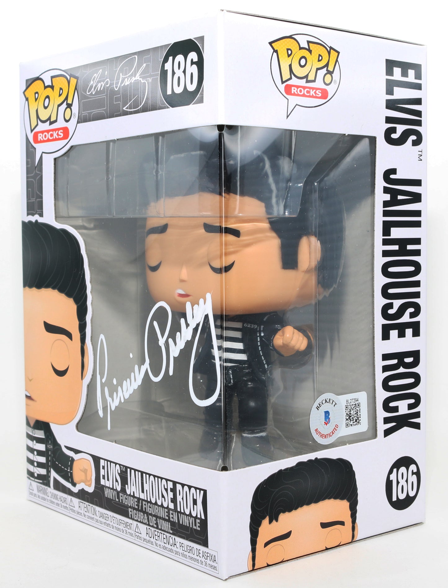 
                  
                    Priscilla Presley Wife of Elvis Presley (Beckett) Signed Funko POP! #186
                  
                