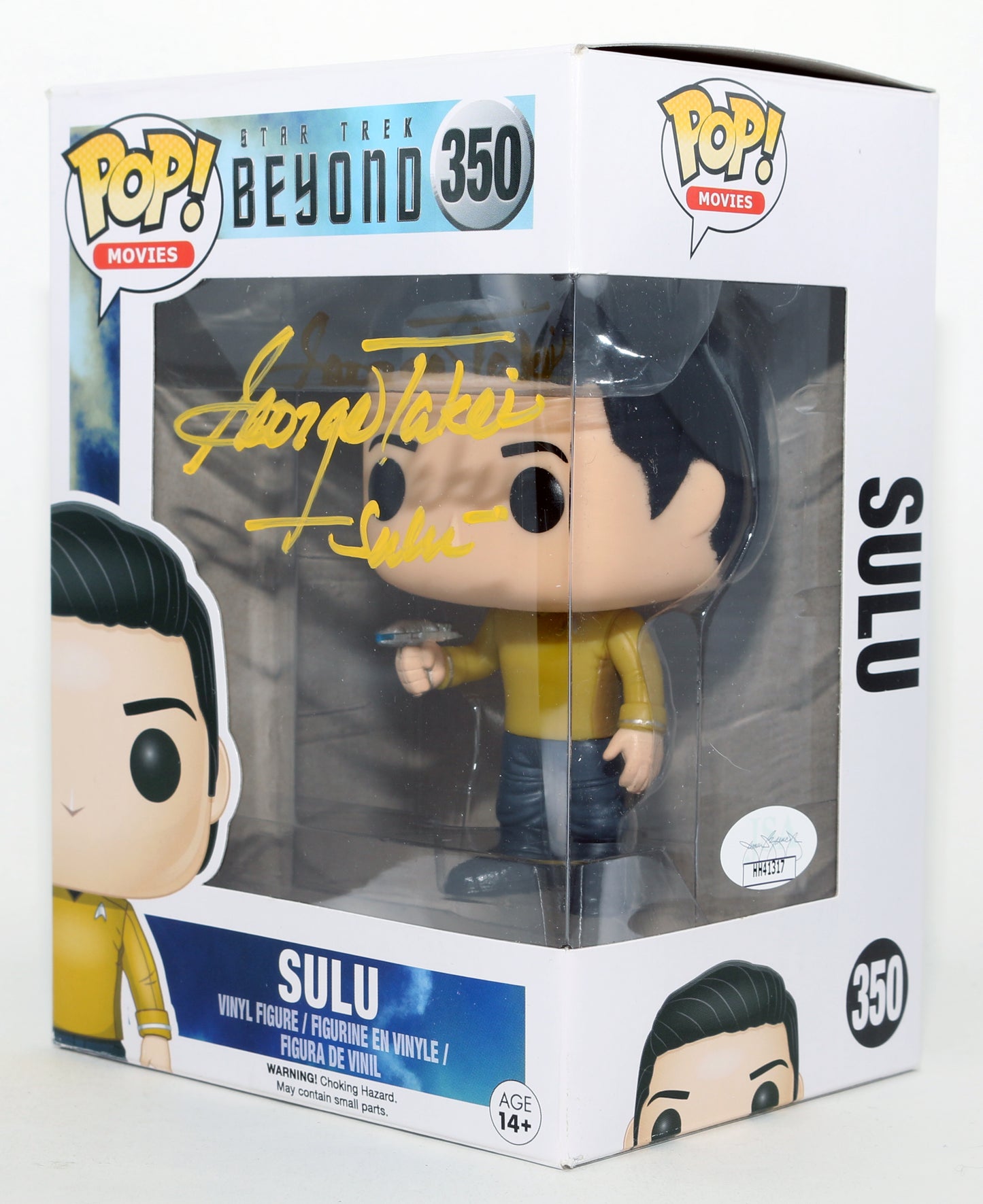 
                  
                    George Takei as Sulu in Star Trek Beyond (JSA) Signed Funko POP! #350 with Character Name
                  
                