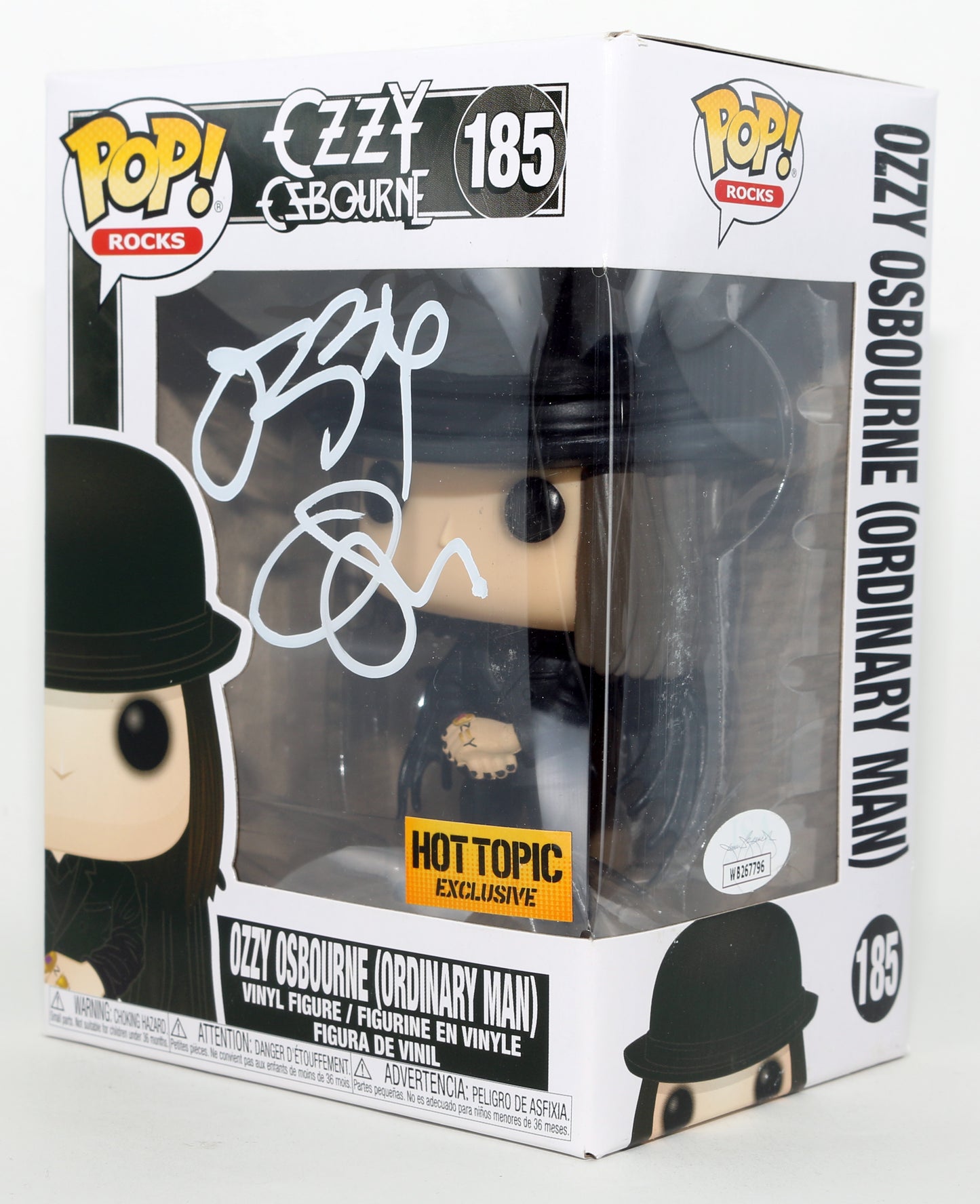 
                  
                    Ozzy Osbourne Lead Singer of Black Sabbath Hot Topic Exclusive (JSA) Signed Funko POP! #185
                  
                