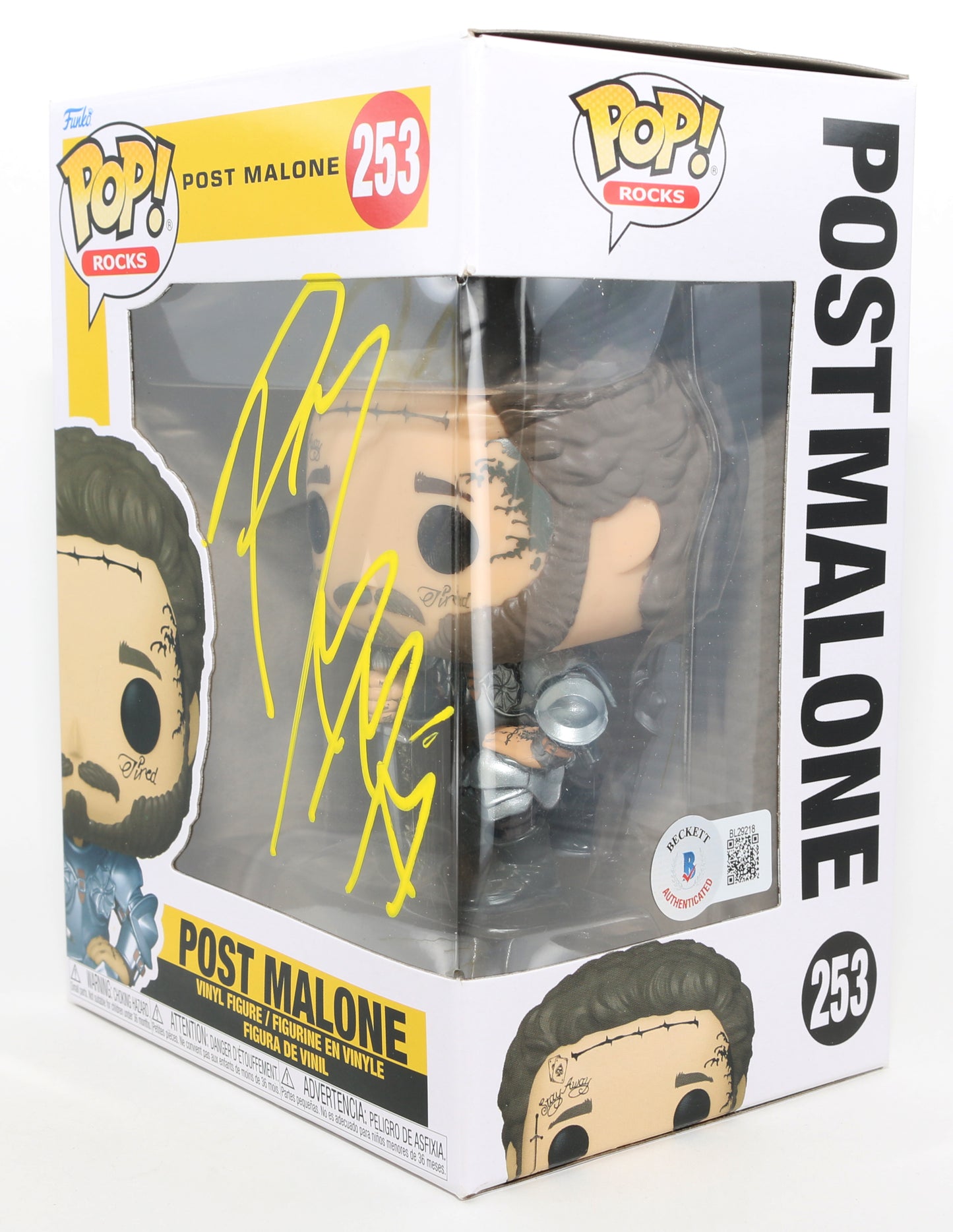 
                  
                    Post Malone Singer & Songwriter (Beckett) Signed Funko POP! #253
                  
                