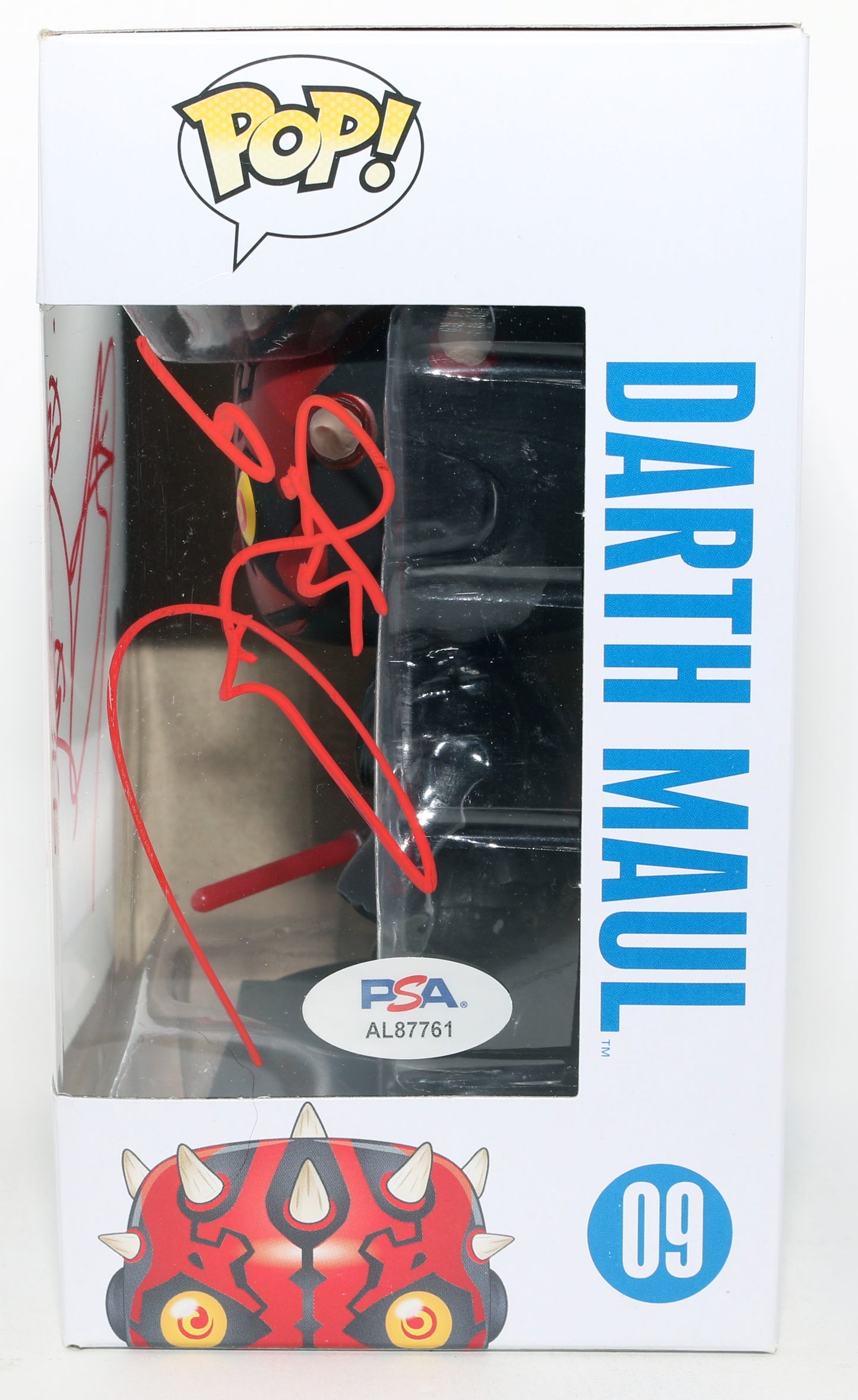 
                  
                    Ray Park as Darth Maul in Star Wars Episode 1: The Phantom Menace (PSA) Signed Funko POP! #09
                  
                
