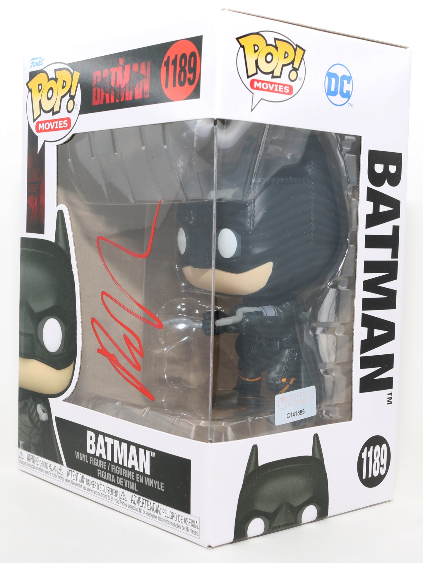 
                  
                    Robert Pattinson as Batman in The Batman (Celebrity Authentics) Signed Funko POP! #1189
                  
                
