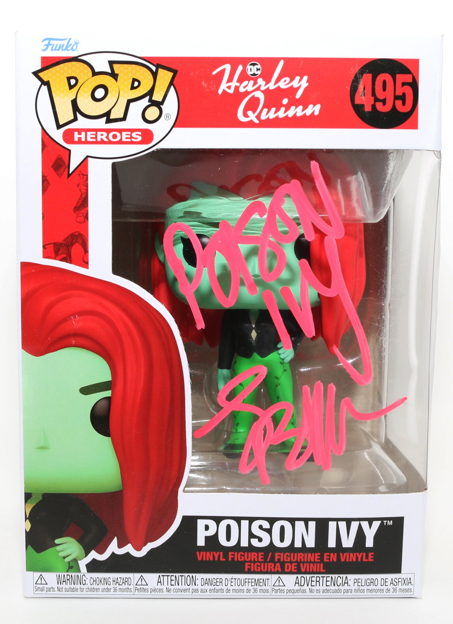 
                  
                    Lake Bell as Poison Ivy in DC's Harley Quinn Signed Funko POP! #495 with Character Name
                  
                