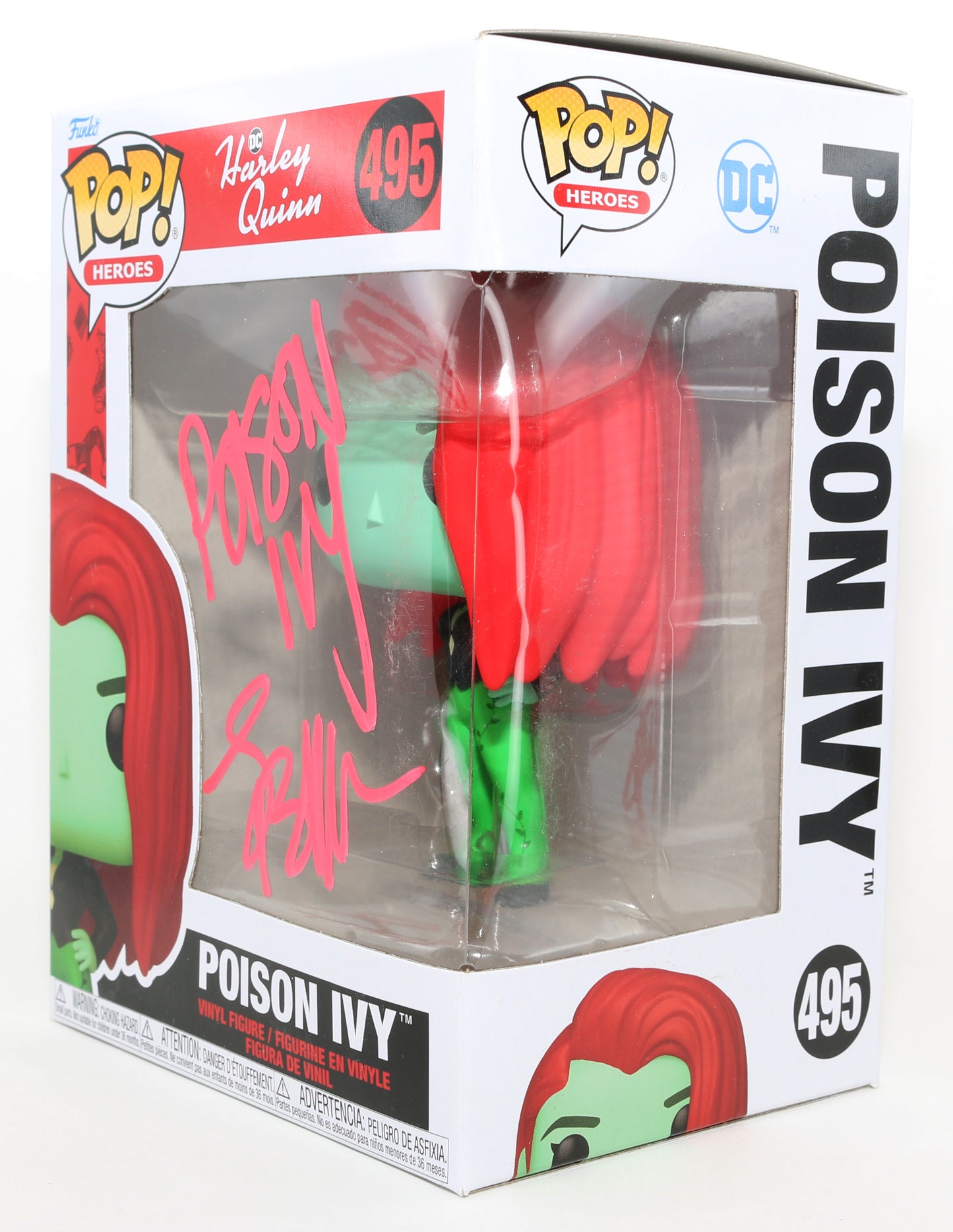 
                  
                    Lake Bell as Poison Ivy in DC's Harley Quinn Signed Funko POP! #495 with Character Name
                  
                