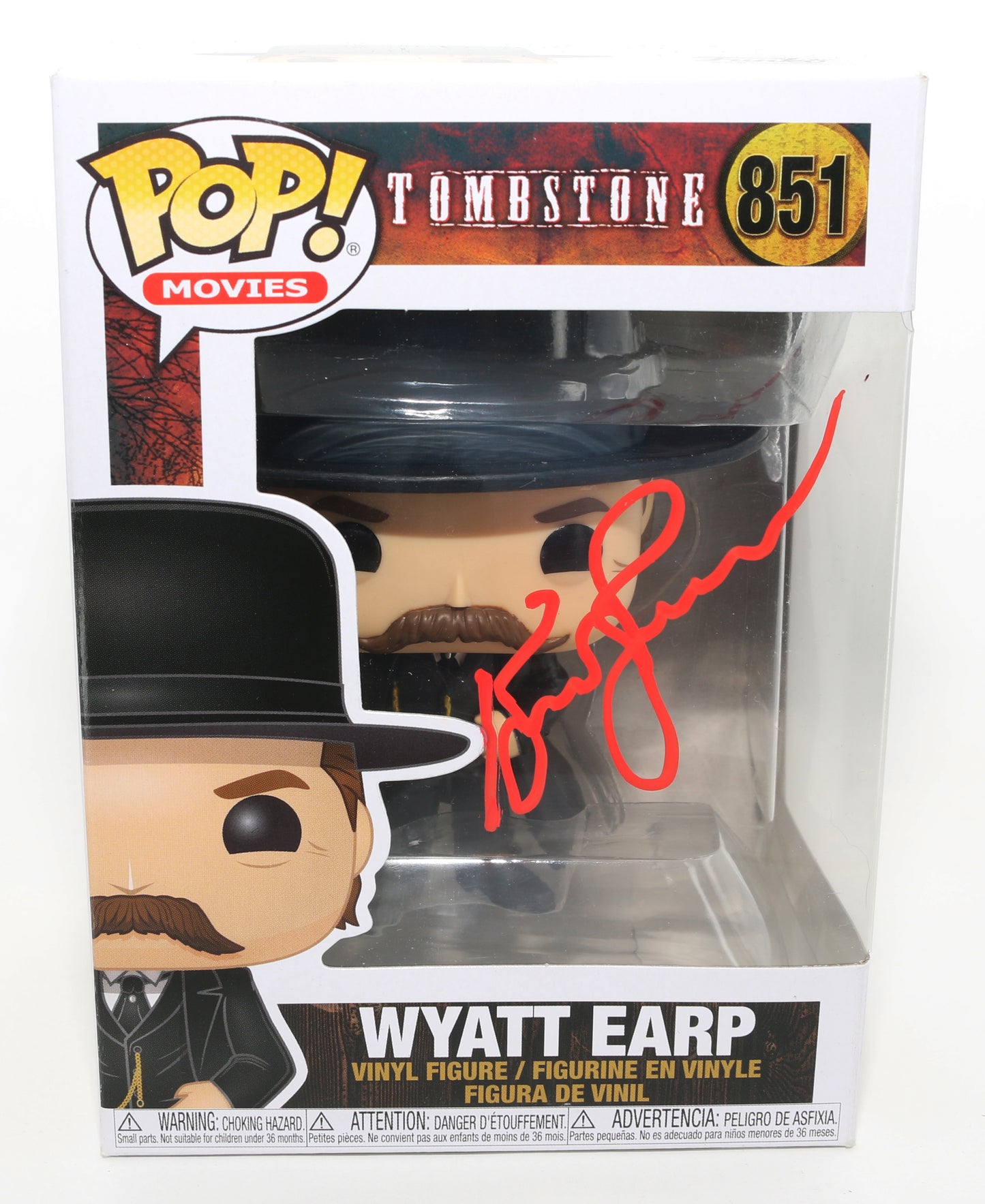 
                  
                    Kurt Russell as Wyatt Earp in Tombstone Signed Funko POP! #851
                  
                