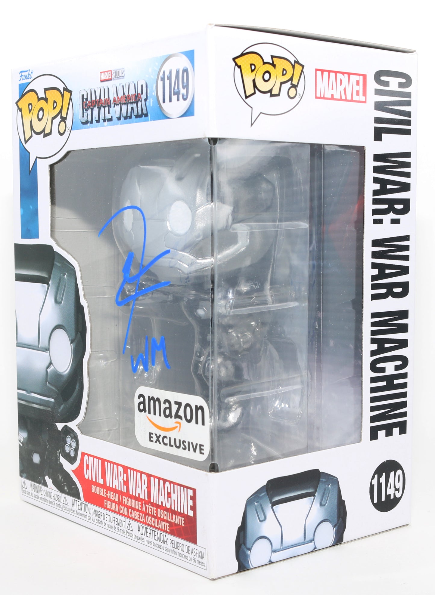 
                  
                    Don Cheadle as War Machine in Captain America: Civil War Amazon Exclusive Signed Funko POP! #1149 with Character Name
                  
                