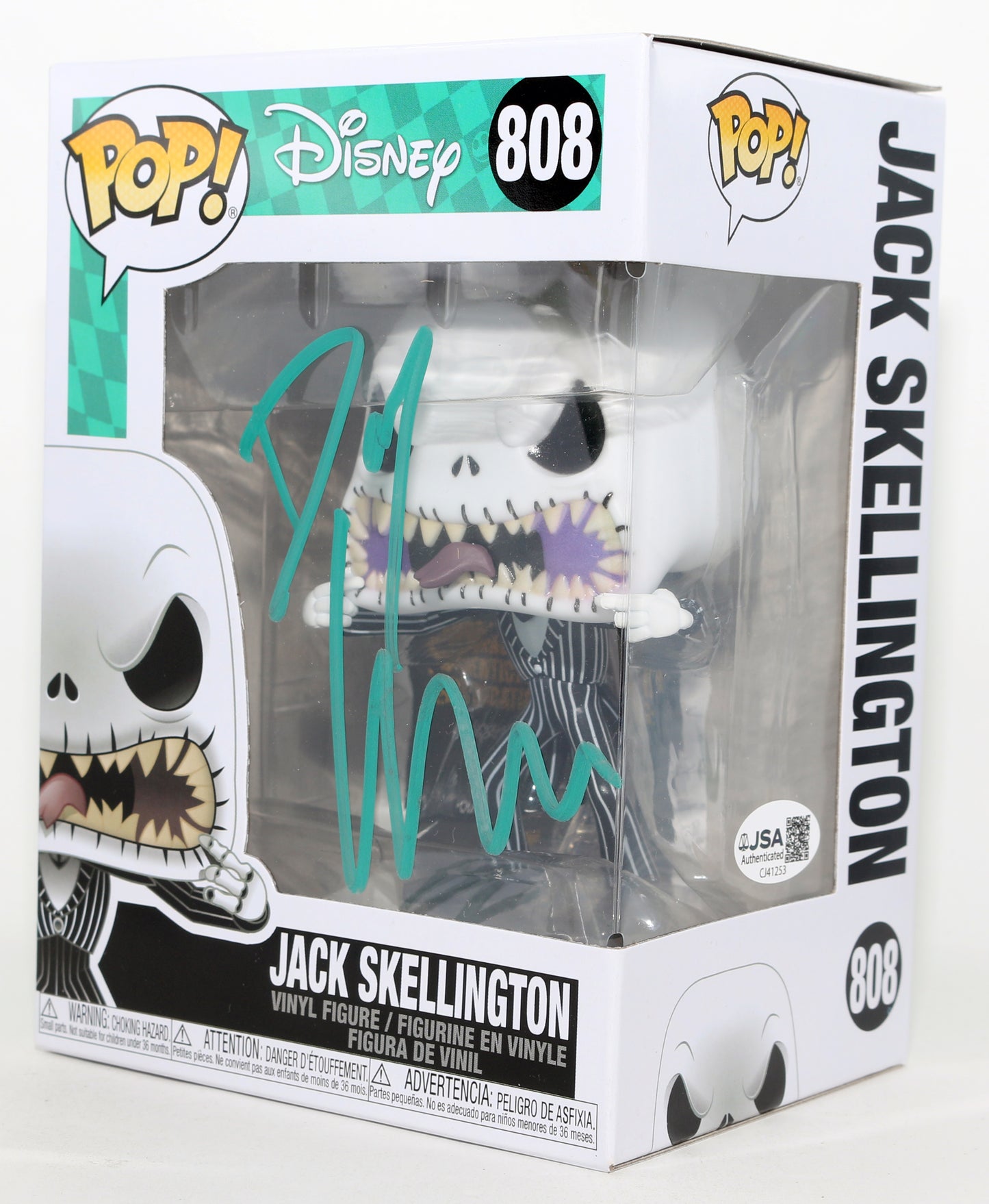 
                  
                    Danny Elfman as Jack Skellington in The Nightmare Before Christmas (JSA) Signed Funko POP! #808
                  
                