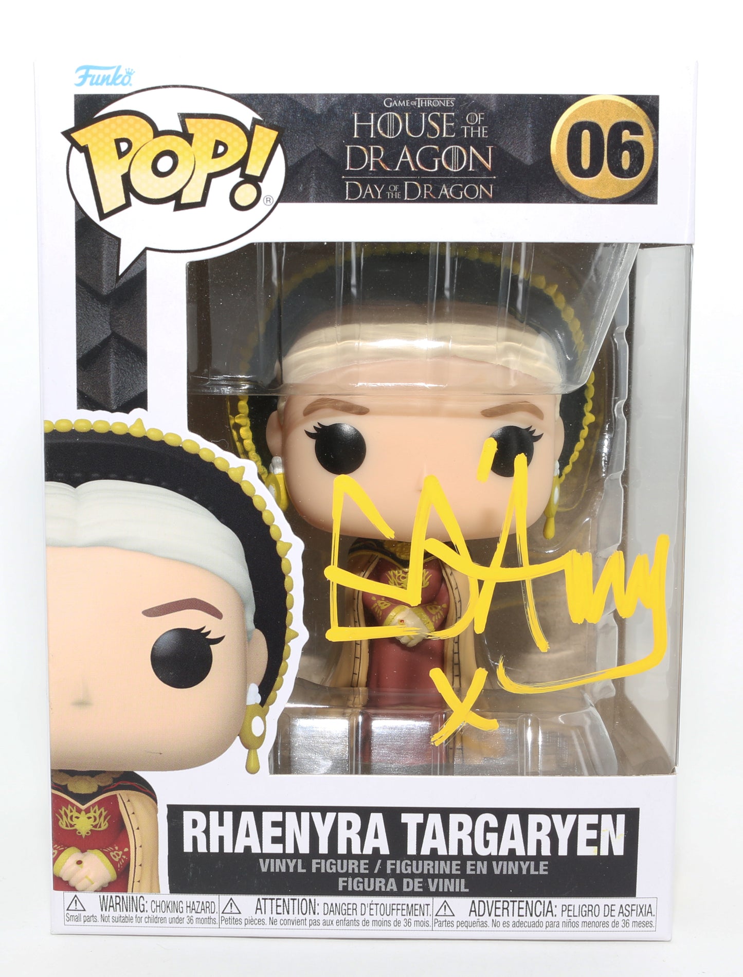 
                  
                    Emma D'Arcy as Rhaenyra Targaryen in HBO's House of the Dragon Signed Funko POP! #06
                  
                