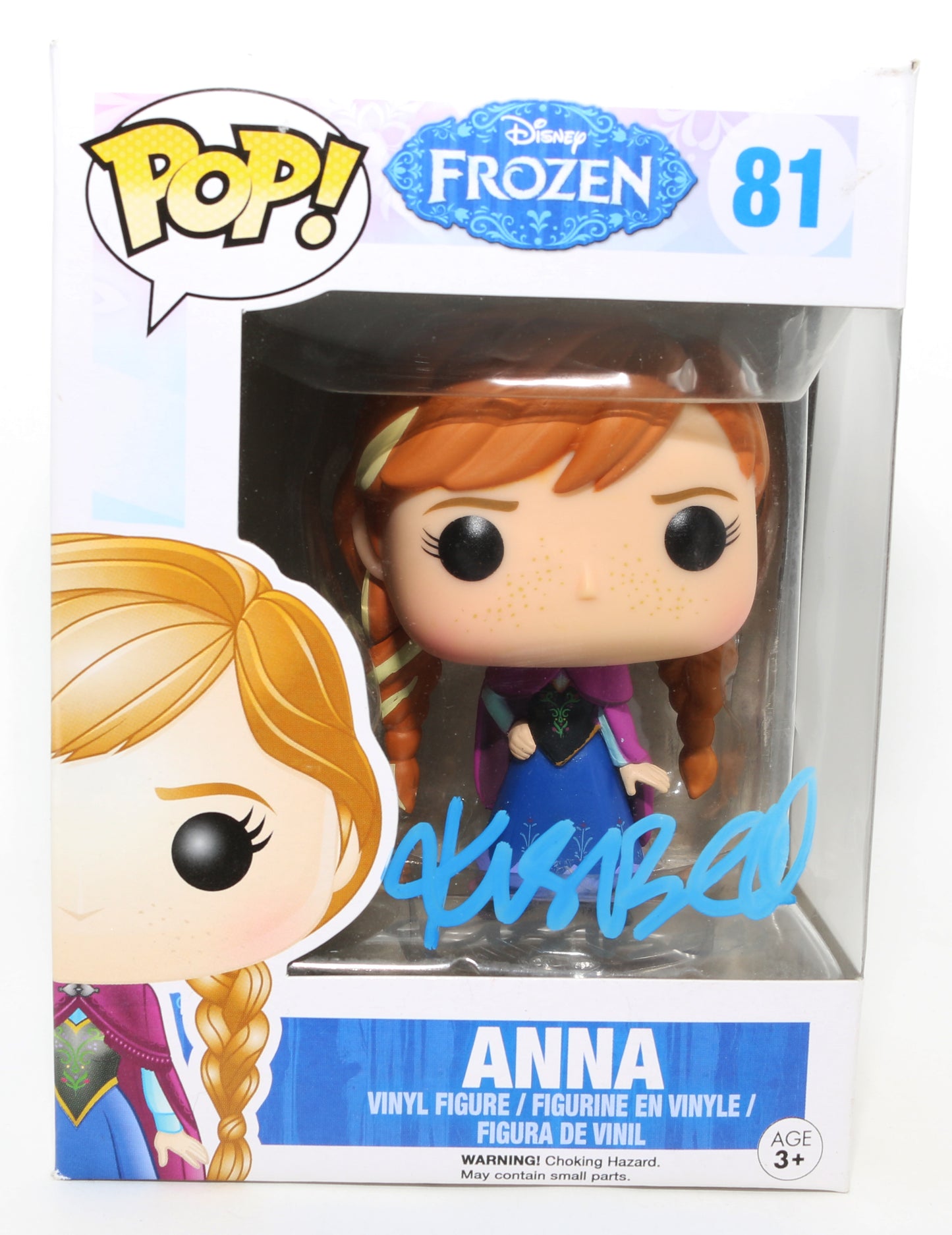 
                  
                    Kristen Bell as Anna in Disney's Frozen Signed Funko POP! #81
                  
                