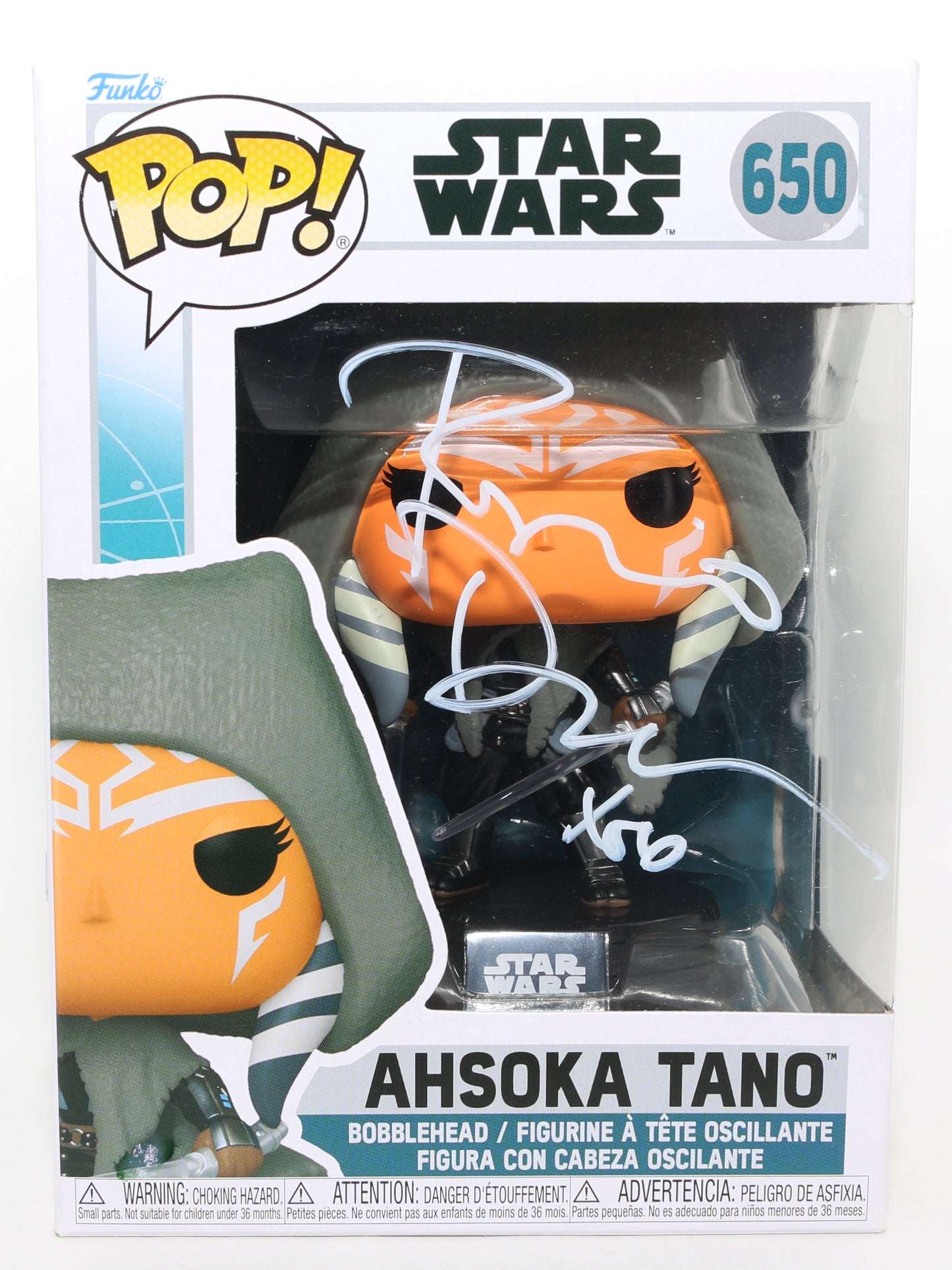 
                  
                    Rosario Dawson as Ahsoka Tano in Star Wars: Ahsoka (Official Pix) Signed Funko POP! #650
                  
                