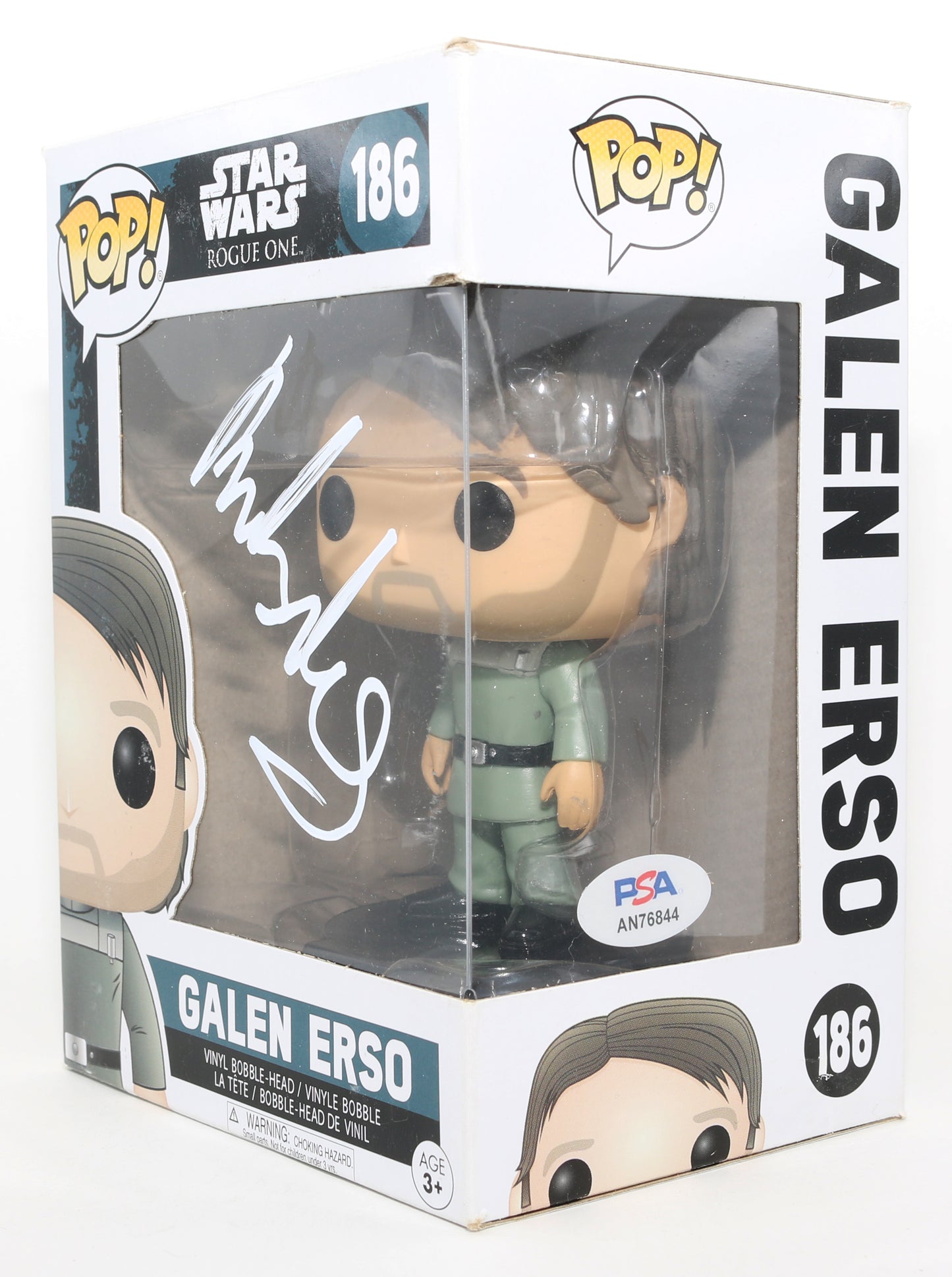
                  
                    Mads Mikkelsen as Galen Erso in Rogue One: A Star Wars Story (PSA) Signed Funko POP! #186
                  
                