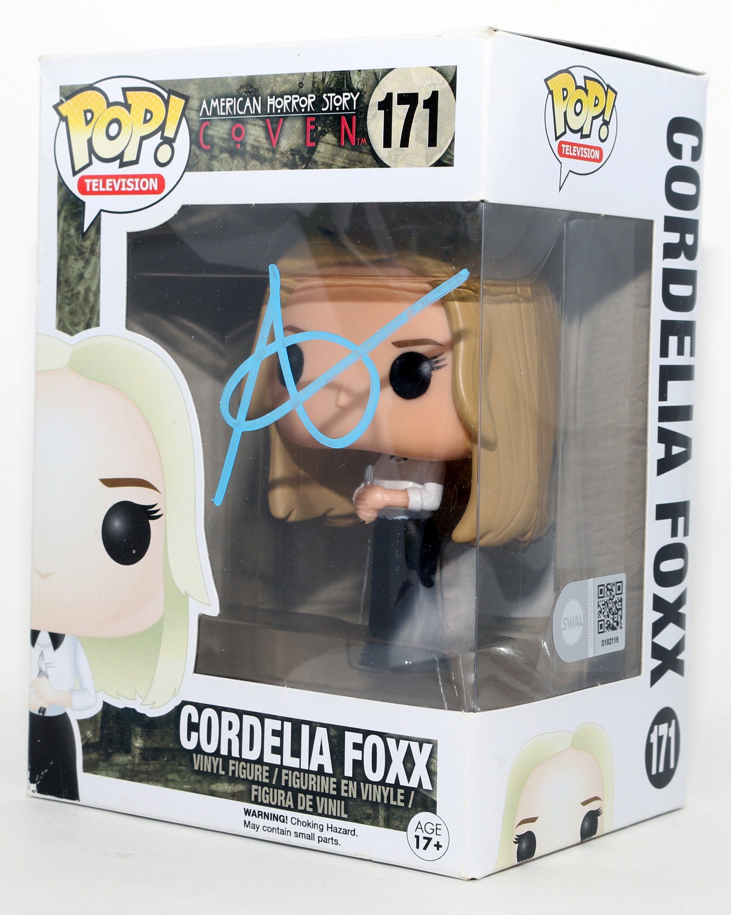 
                  
                    Sarah Paulson as Cordelia Foxx in American Horror Story: Coven (SWAU) Signed Funko POP! #171
                  
                