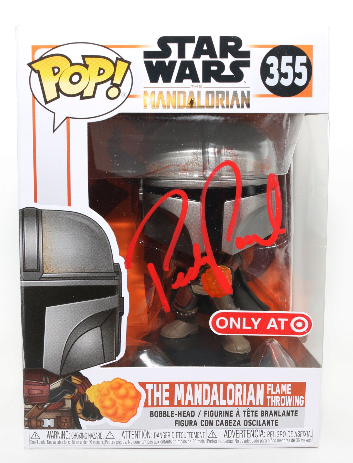 
                  
                    Pedro Pascal as The Mandalorian in Star Wars: The Mandalorian Target Exclusive (Beckett) Signed Funko POP! #355
                  
                