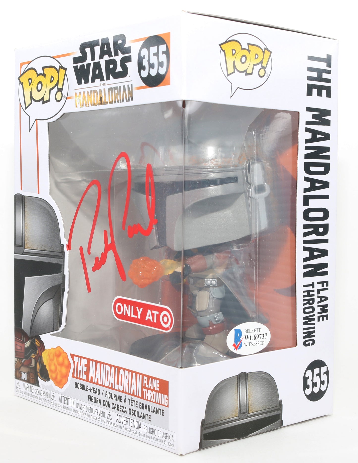 
                  
                    Pedro Pascal as The Mandalorian in Star Wars: The Mandalorian Target Exclusive (Beckett) Signed Funko POP! #355
                  
                