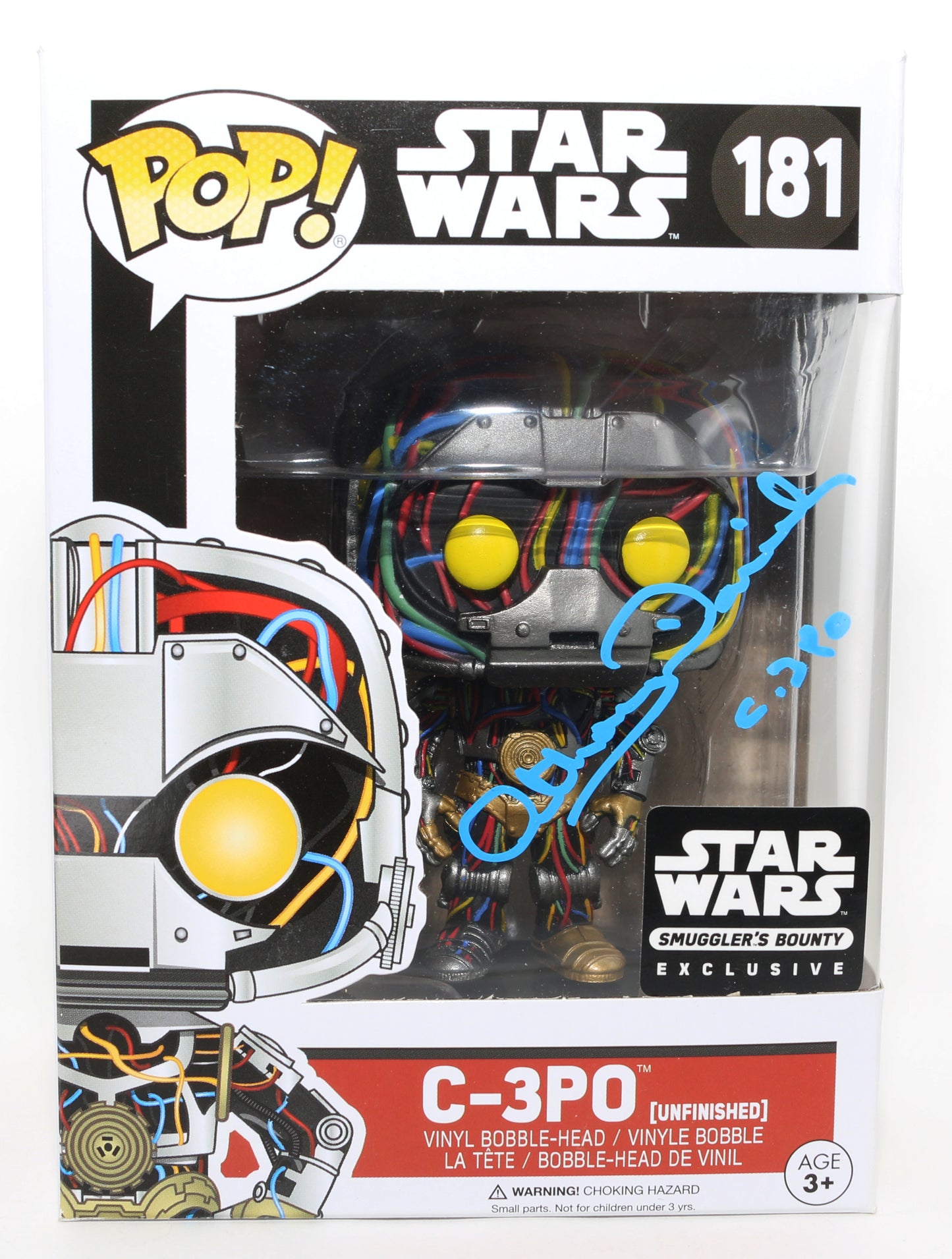 
                  
                    Anthony Daniels as C-3PO in Star Wars Episode I: The Phantom Menace Smuggler's Bounty Exclusive (Official Pix) Signed Funko POP! #181 with Character Name
                  
                