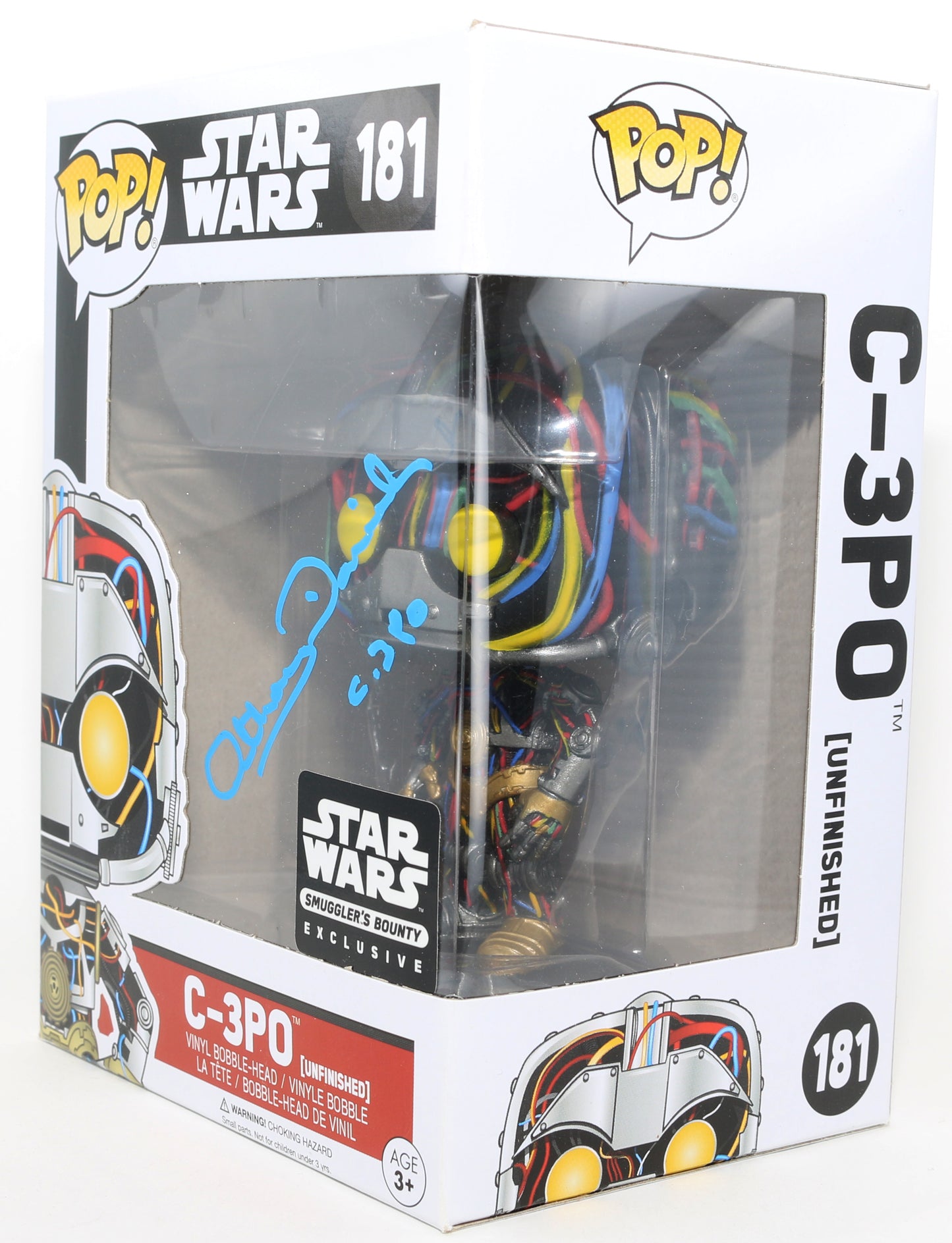 
                  
                    Anthony Daniels as C-3PO in Star Wars Episode I: The Phantom Menace Smuggler's Bounty Exclusive (Official Pix) Signed Funko POP! #181 with Character Name
                  
                
