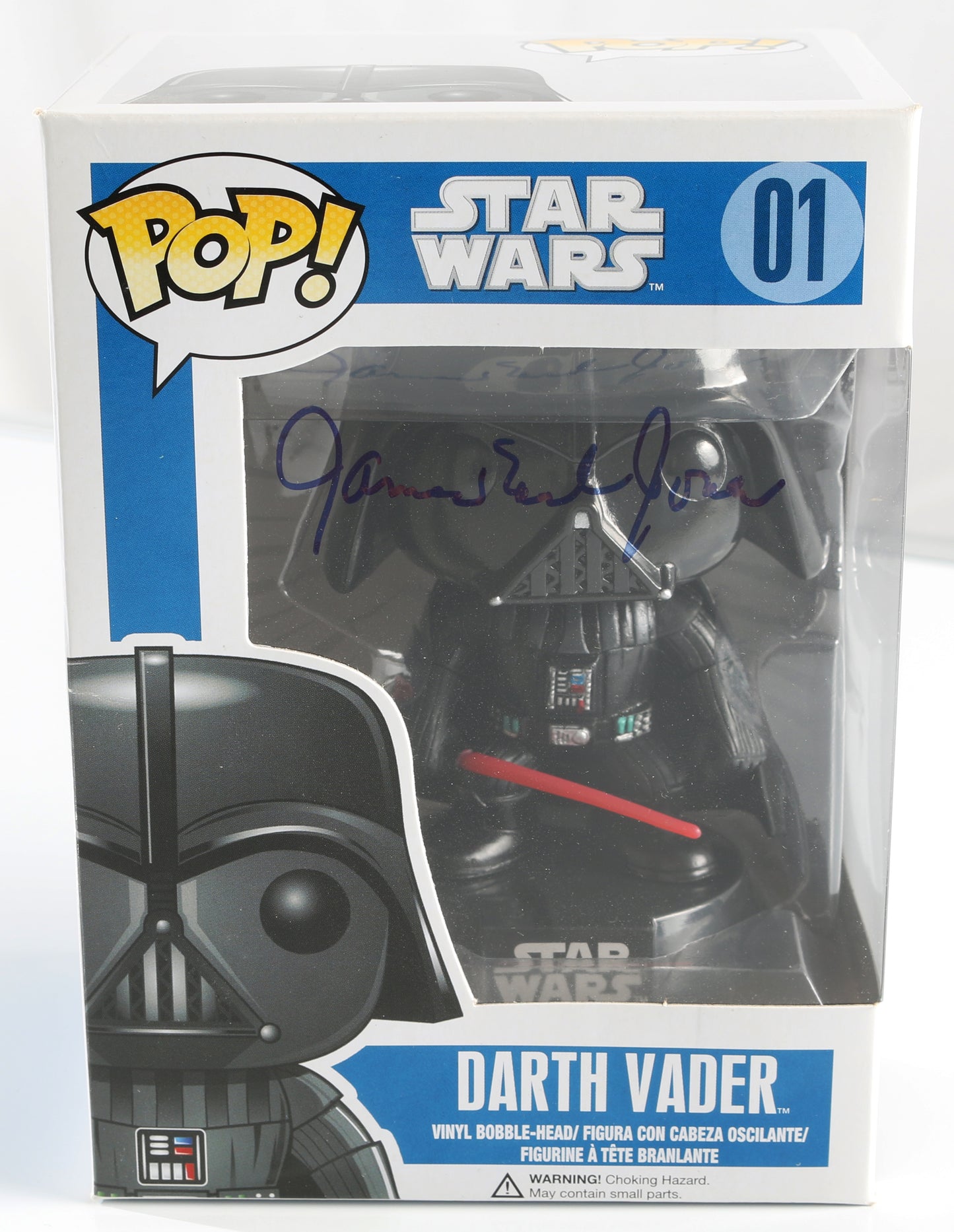
                  
                    James Earl Jones as Darth Vader in Star Wars Signed Funko POP! #01 - Very Rare
                  
                