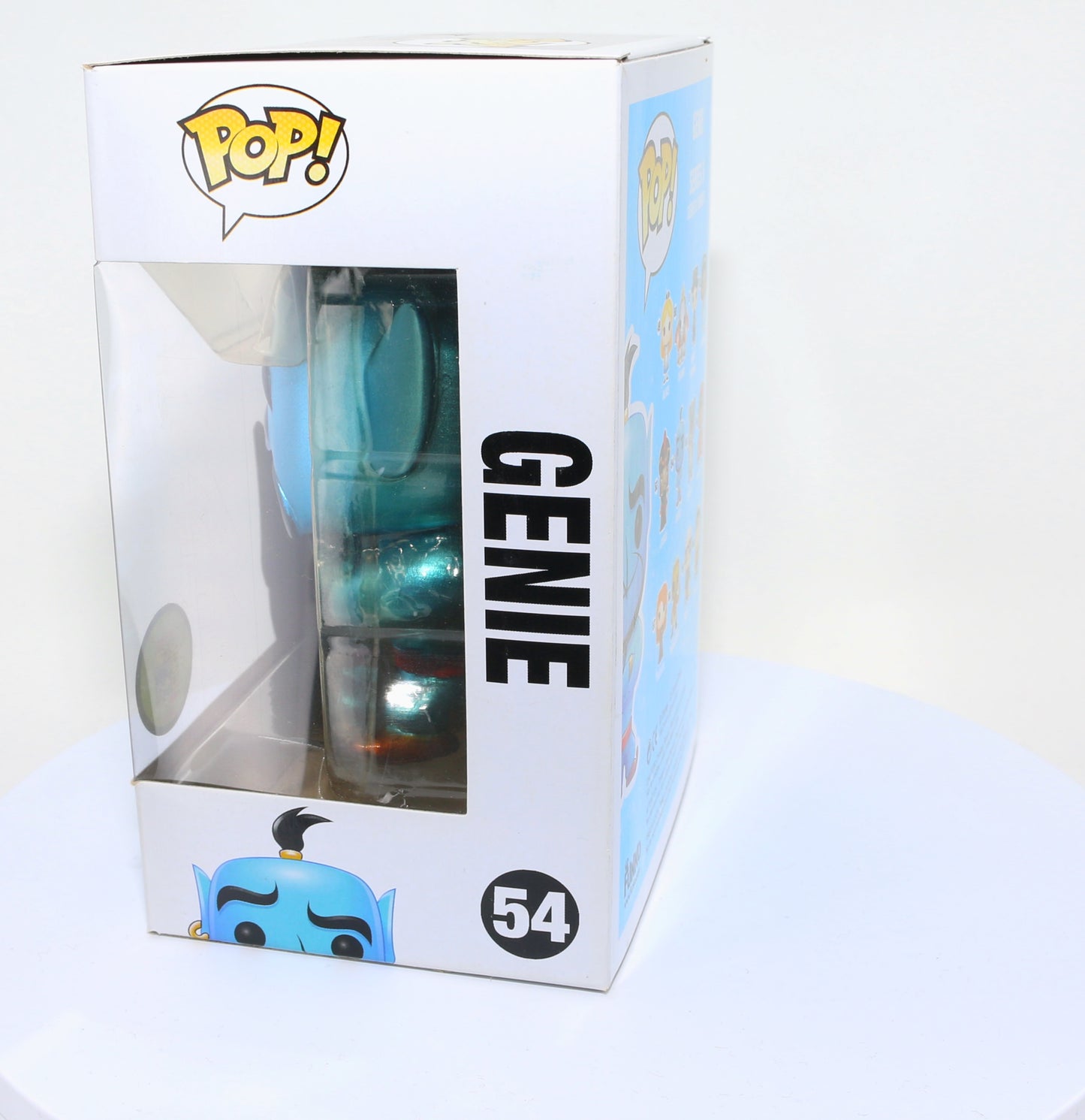 
                  
                    Genie from Disney's Aladdin 2013 San Diego Comic Con Exclusive Limited to 480 Pieces Metallic Funko POP! #54 - Grail
                  
                