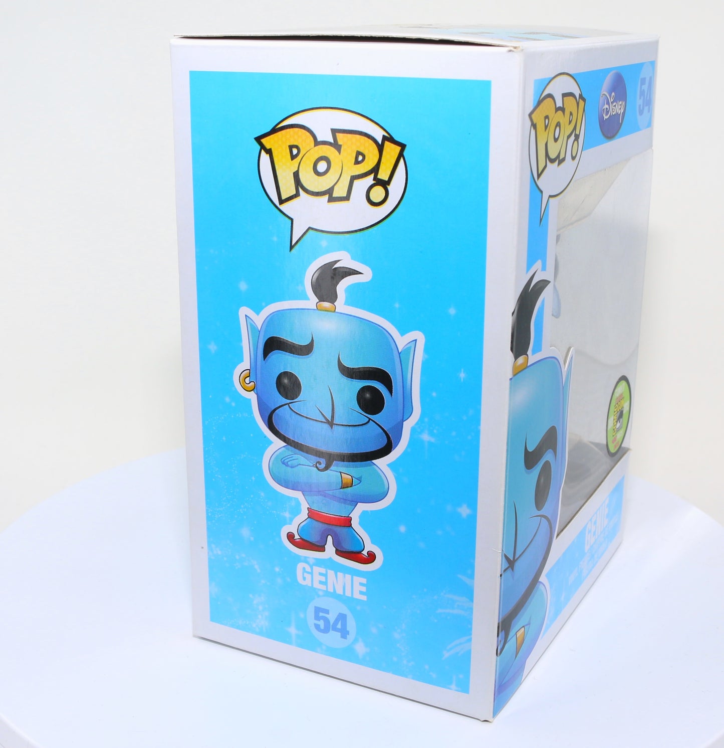 
                  
                    Genie from Disney's Aladdin 2013 San Diego Comic Con Exclusive Limited to 480 Pieces Metallic Funko POP! #54 - Grail
                  
                
