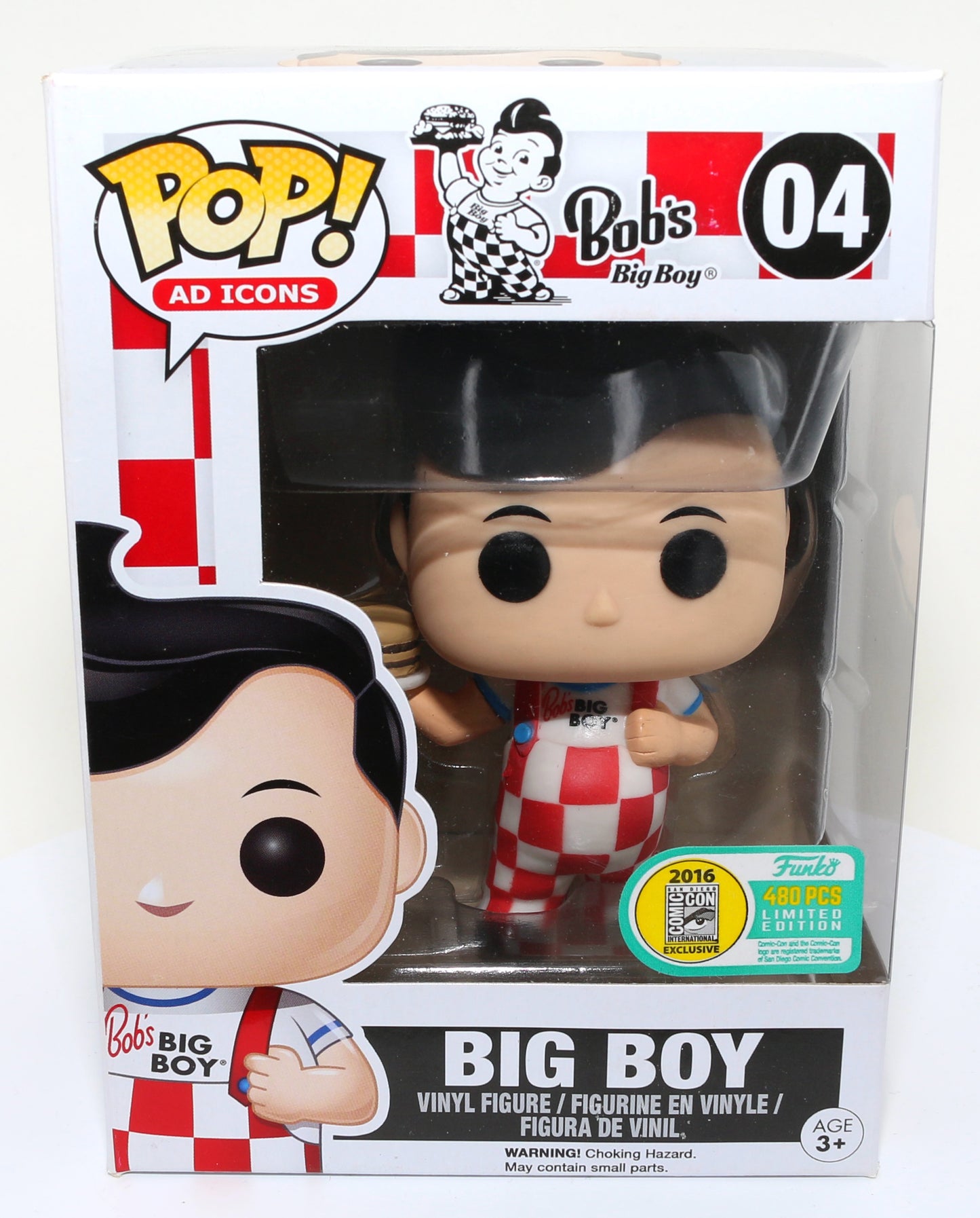 
                  
                    Big Boy from Bob's Big Boy 2016 San Diego Comic Con Exclusive Limited to 480 Pieces Funko POP! #04 - Grail
                  
                