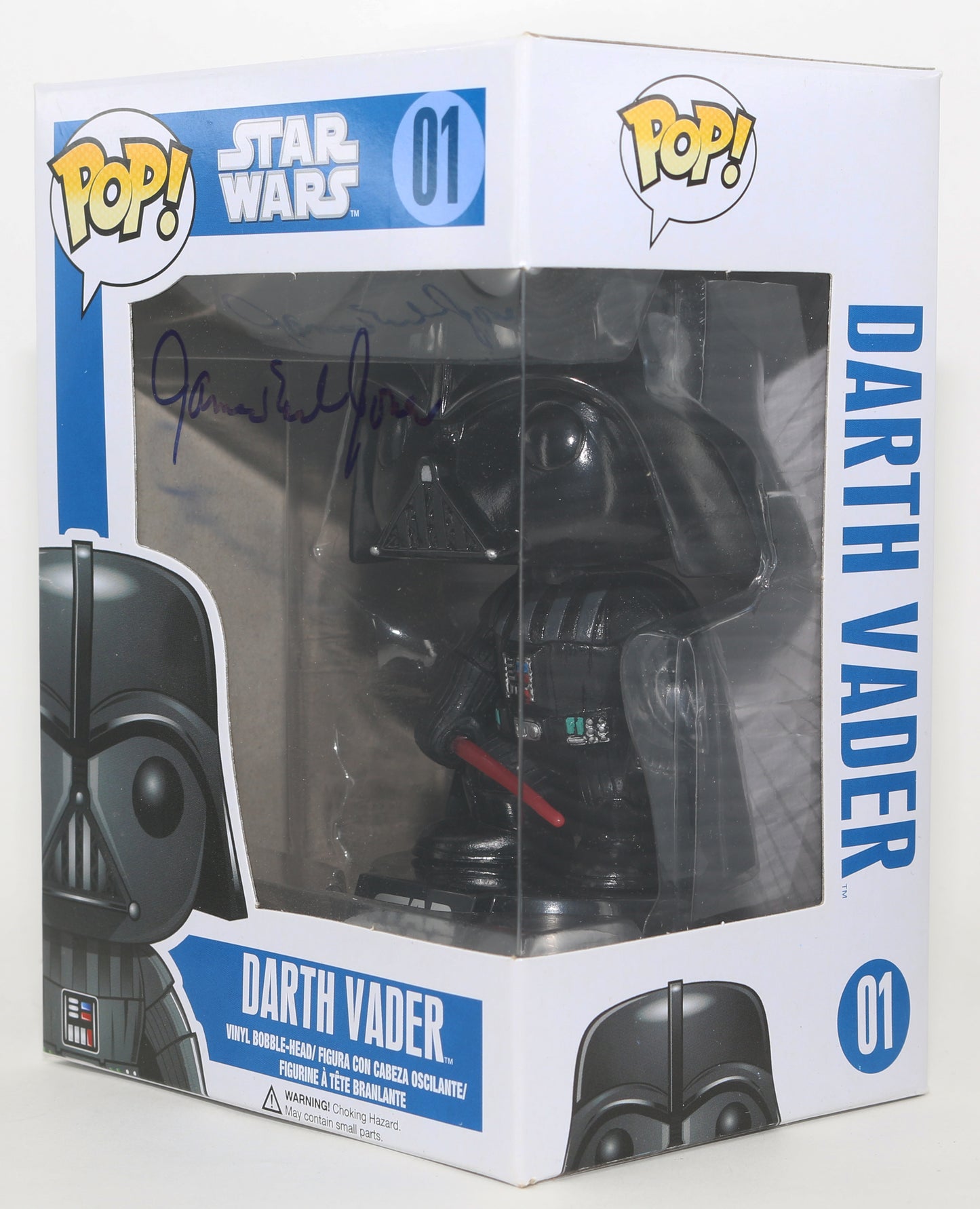 
                  
                    James Earl Jones as Darth Vader in Star Wars Signed Funko POP! #01 - Very Rare
                  
                
