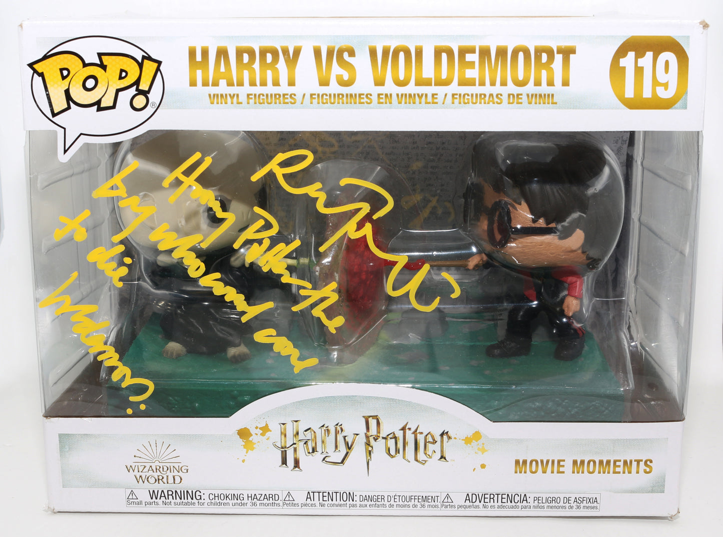 
                  
                    Ralph Fiennes as Lord Voldemort in Harry Potter & the Goblet of Fire Signed Movie Moments Oversized Funko POP! #119 with Character Name & Quote
                  
                