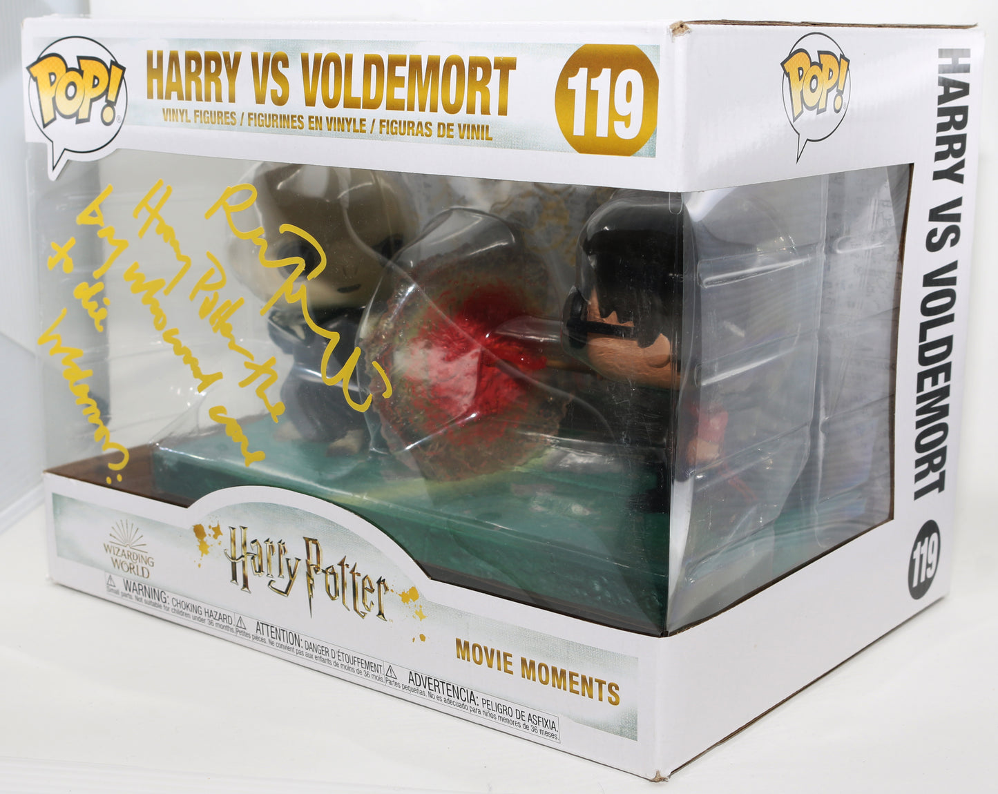 
                  
                    Ralph Fiennes as Lord Voldemort in Harry Potter & the Goblet of Fire Signed Movie Moments Oversized Funko POP! #119 with Character Name & Quote
                  
                