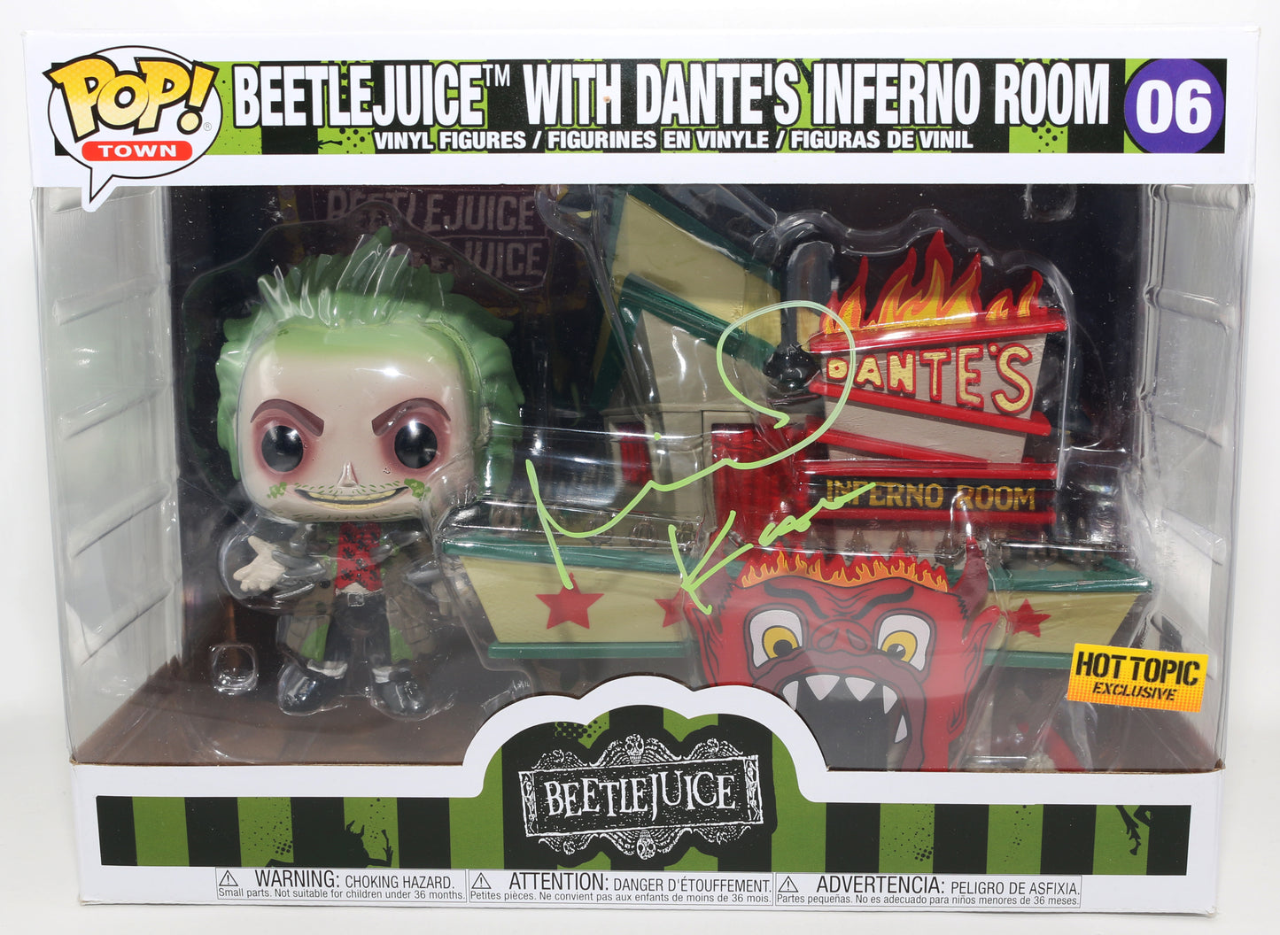 
                  
                    Michael Keaton as Beetlejuice in Tim Burton's Beetlejuice Hot Topic Exclusive (Celebrity Authentics) Signed Oversized Funko POP! #06
                  
                