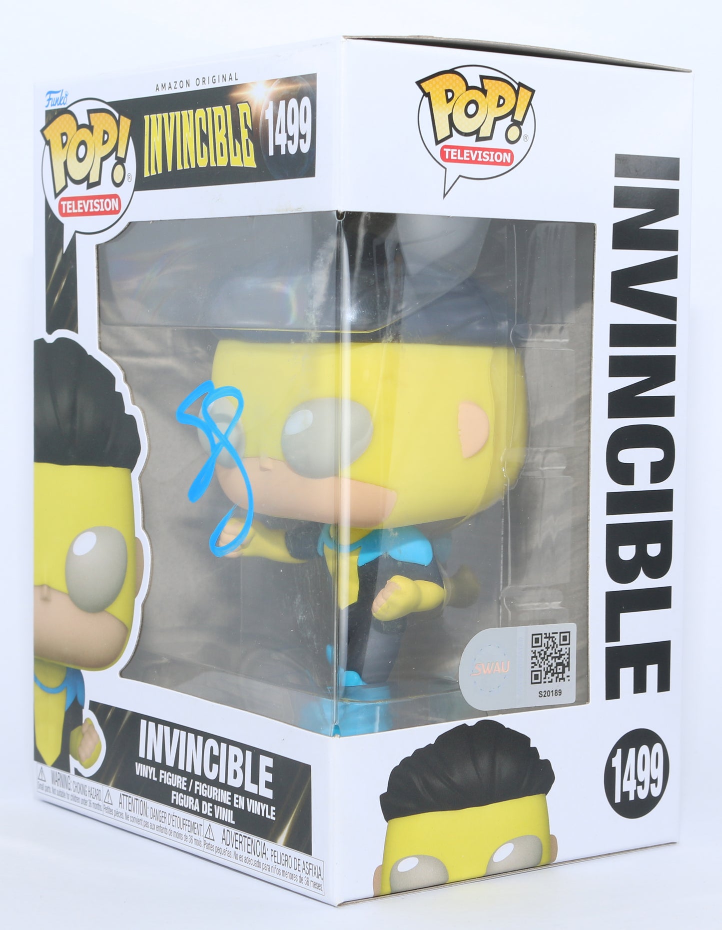 
                  
                    Steven Yeun as Invincible in Invincible (SWAU) Signed Funko POP! #1499
                  
                