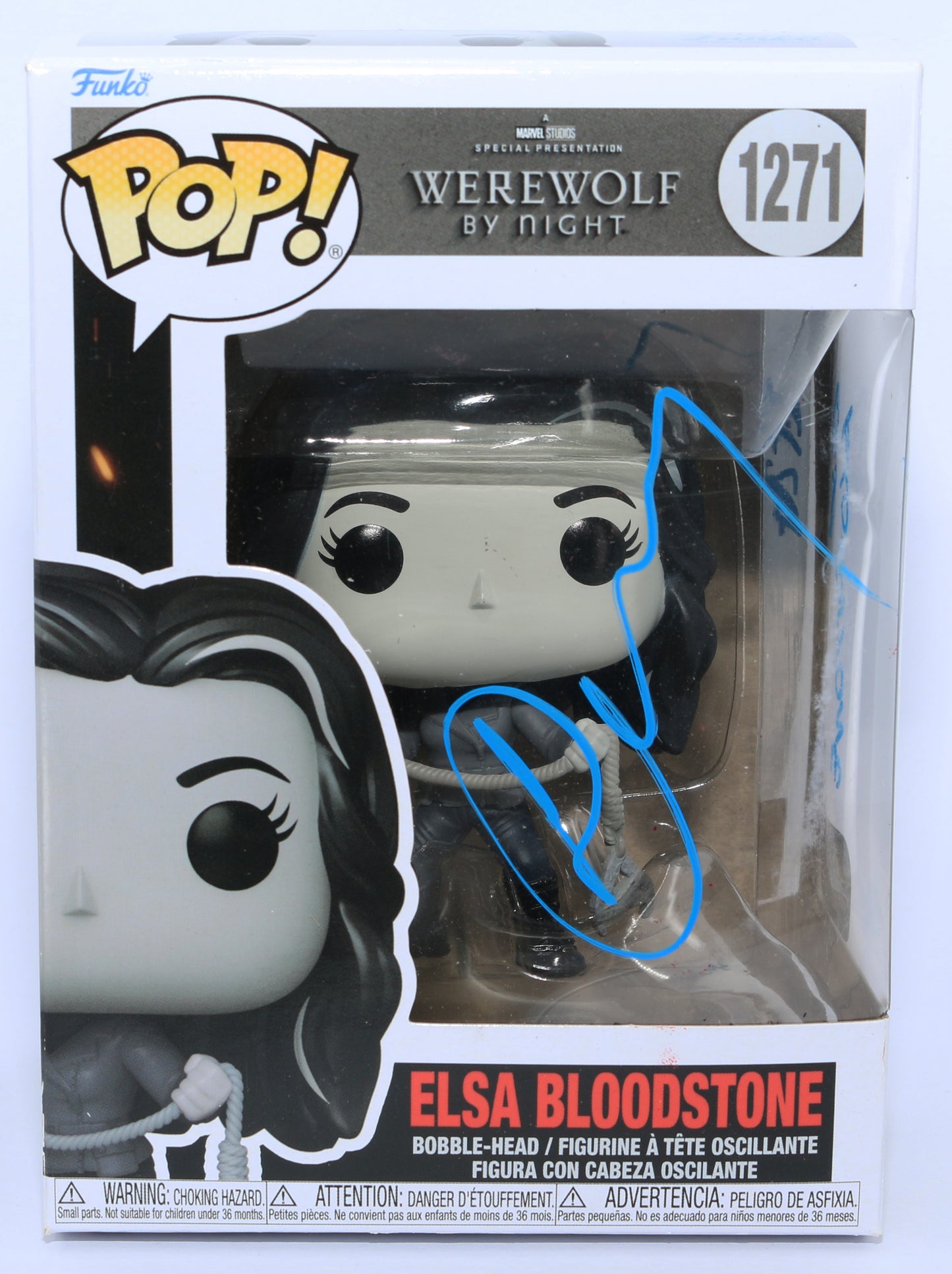 
                  
                    Laura Donnelly as Elsa Bloodstone in Werewolf by Night (SWAU) Signed Funko POP! #1271 with Character Name
                  
                