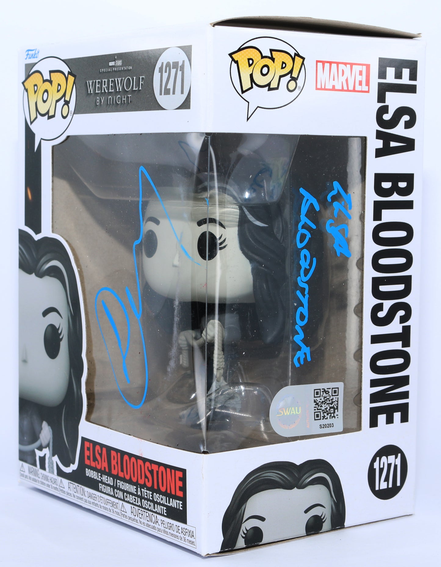 
                  
                    Laura Donnelly as Elsa Bloodstone in Werewolf by Night (SWAU) Signed Funko POP! #1271 with Character Name
                  
                