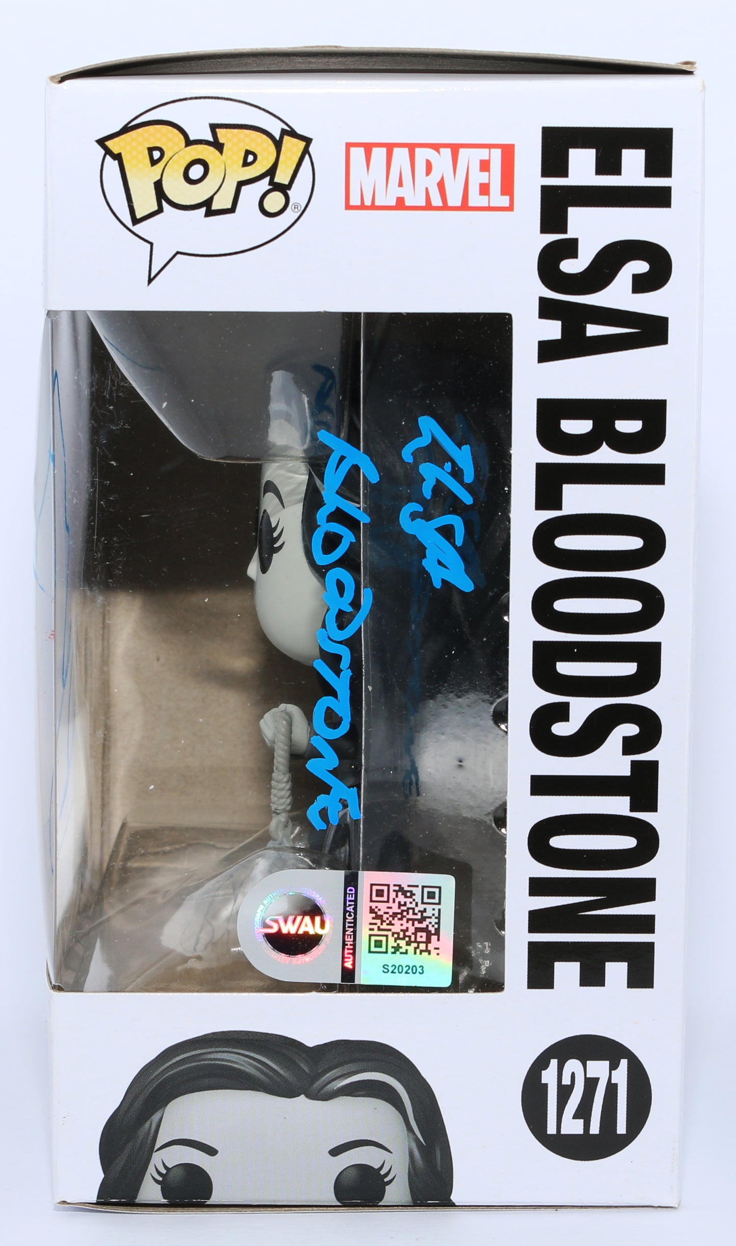 
                  
                    Laura Donnelly as Elsa Bloodstone in Werewolf by Night (SWAU) Signed Funko POP! #1271 with Character Name
                  
                