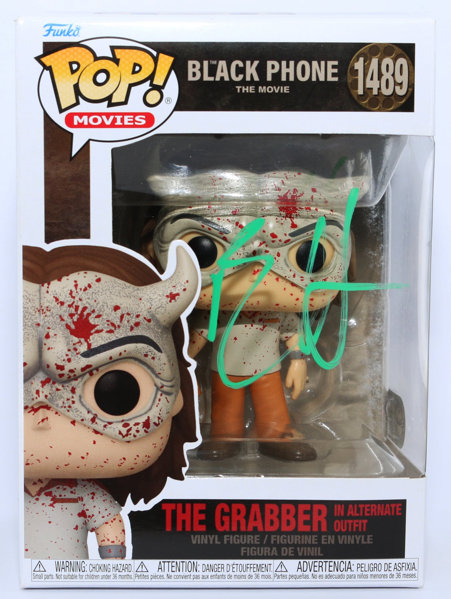 
                  
                    Ethan Hawke as The Grabber in Black Phone (SWAU) Signed Funko POP! #1489
                  
                