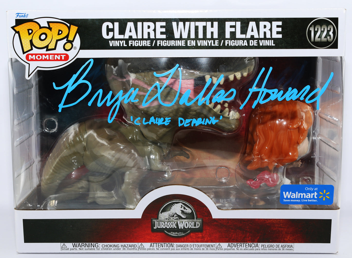 
                  
                    Bryce Dallas Howard as Claire Dearing in Jurassic World Walmart Exclusive Signed Oversized Funko POP! #1223 with Character Name
                  
                