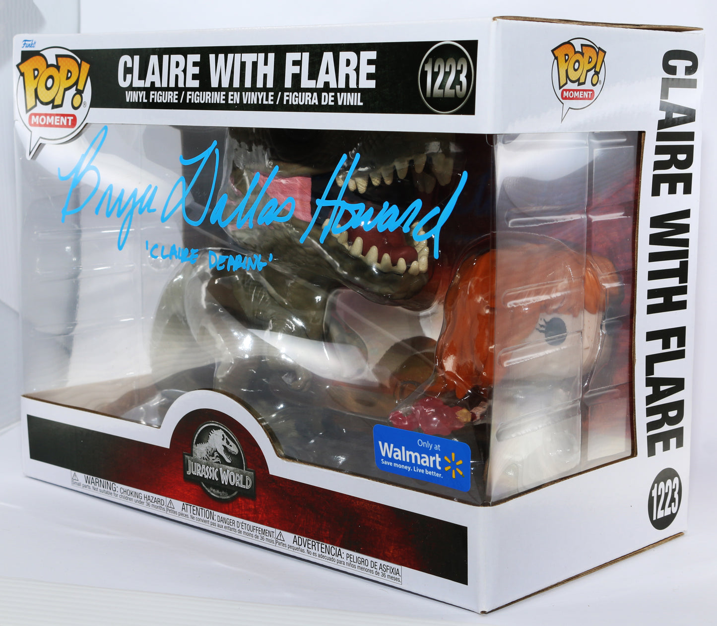 
                  
                    Bryce Dallas Howard as Claire Dearing in Jurassic World Walmart Exclusive Signed Oversized Funko POP! #1223 with Character Name
                  
                