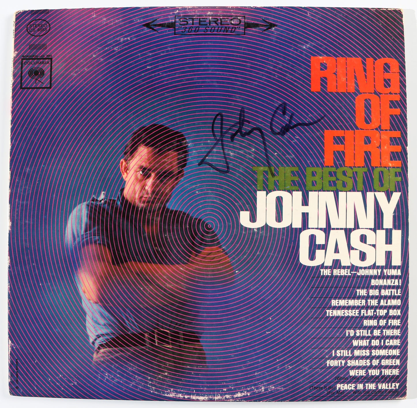 
                  
                    Ring of Fire: The Best of Johnny Cash LP 12" Vinyl Record Signed by Johnny Cash
                  
                