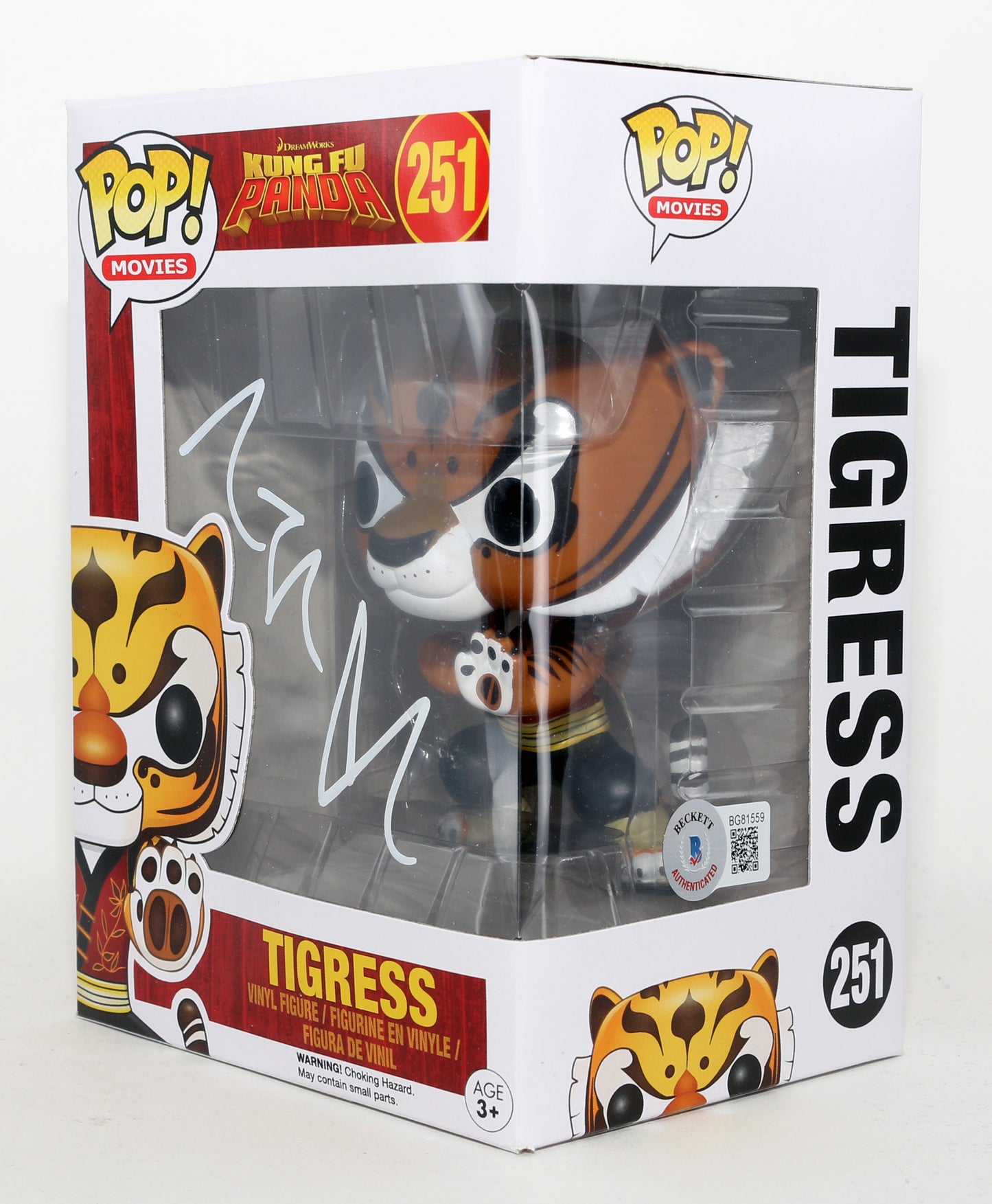 
                  
                    Angelina Jolie as Tigress in Kung Fu Panda (Beckett) Signed Funko POP! #251
                  
                