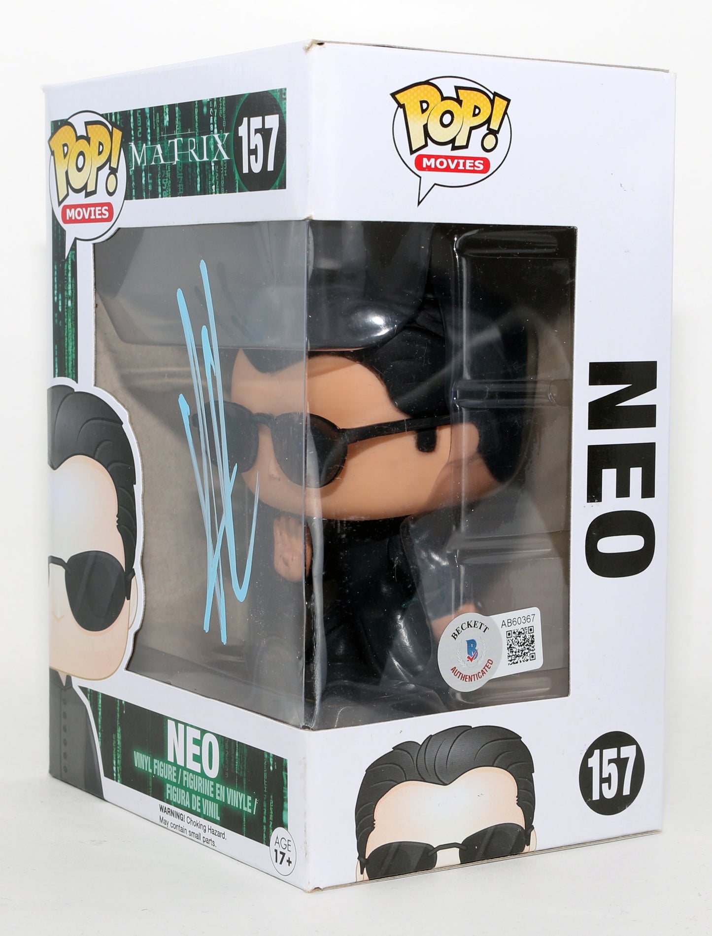 
                  
                    Keanu Reeves as Neo in The Matrix (Beckett) Signed Funko POP! #157
                  
                