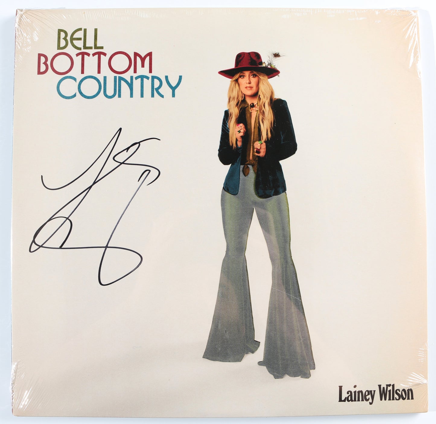 
                  
                    Bell Bottom Country 12" Vinyl LP Record (Sealed) Signed by Country Singer Lainey Wilson
                  
                