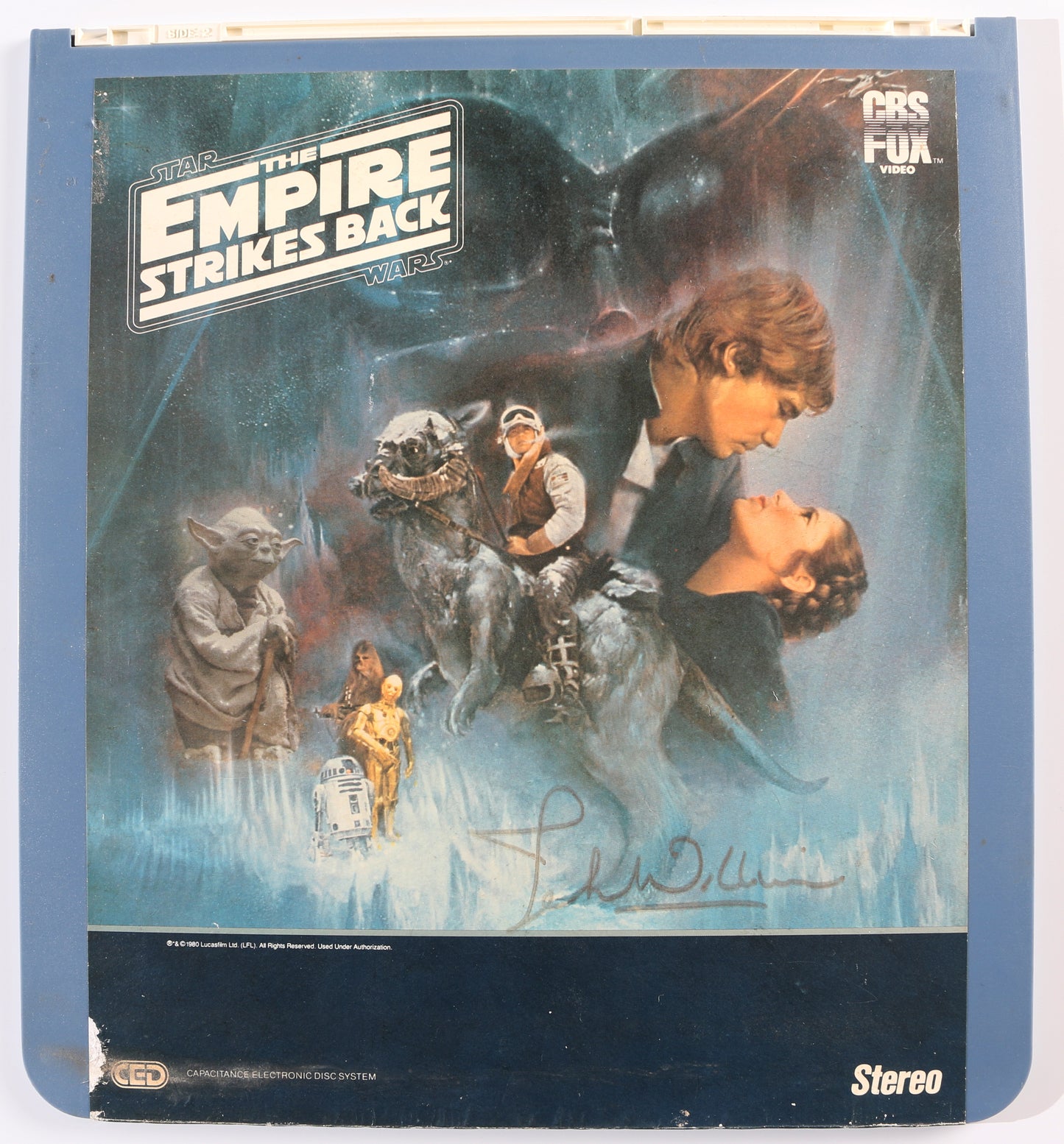 
                  
                    Star Wars: The Empire Strikes Back CED Videodisc Signed by Composer: John Williams
                  
                