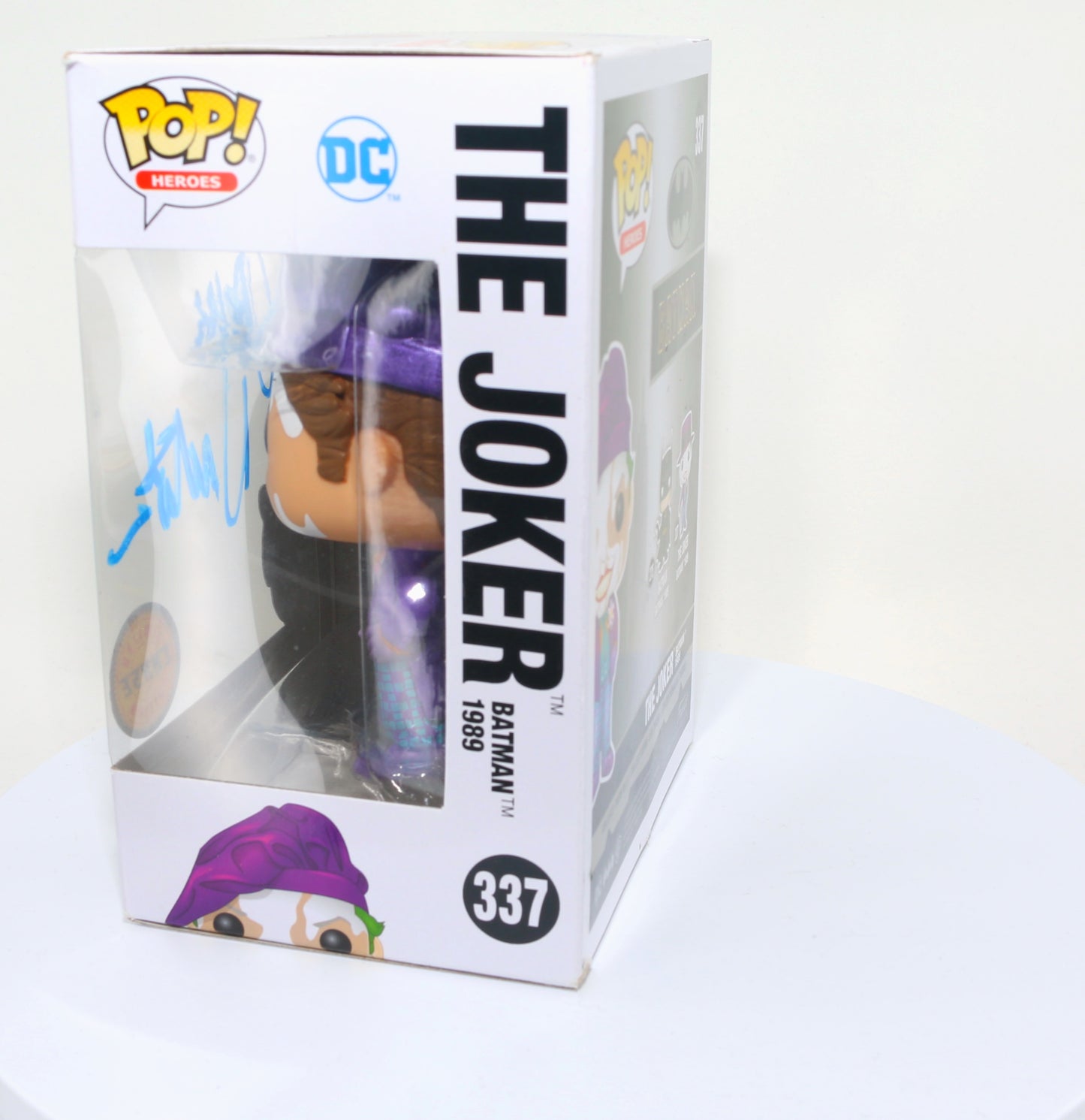 
                  
                    Jack Nicholson as The Joker in Tim Burton's Batman 1989 Signed Funko POP! #337 Chase Variant
                  
                