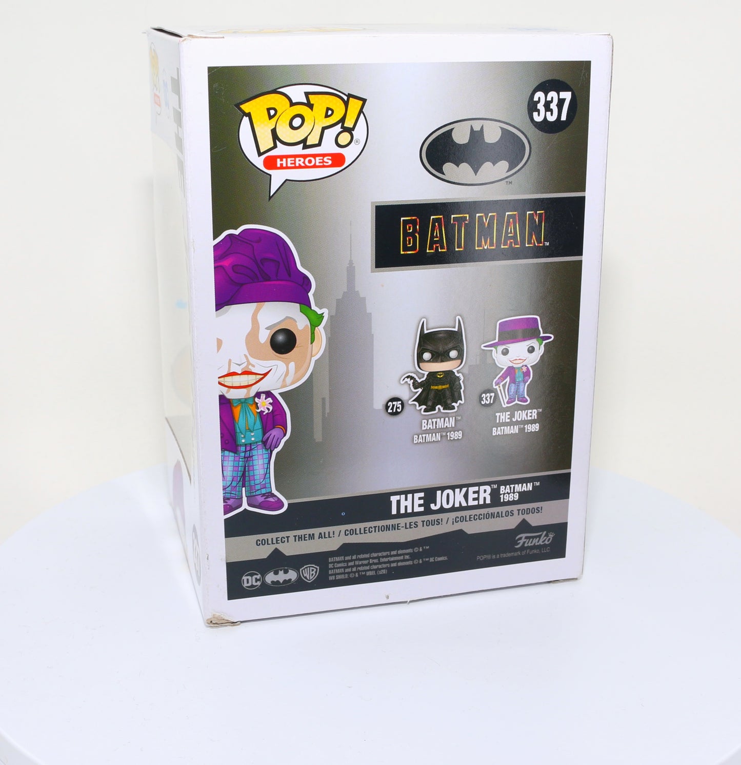 
                  
                    Jack Nicholson as The Joker in Tim Burton's Batman 1989 Signed Funko POP! #337 Chase Variant
                  
                