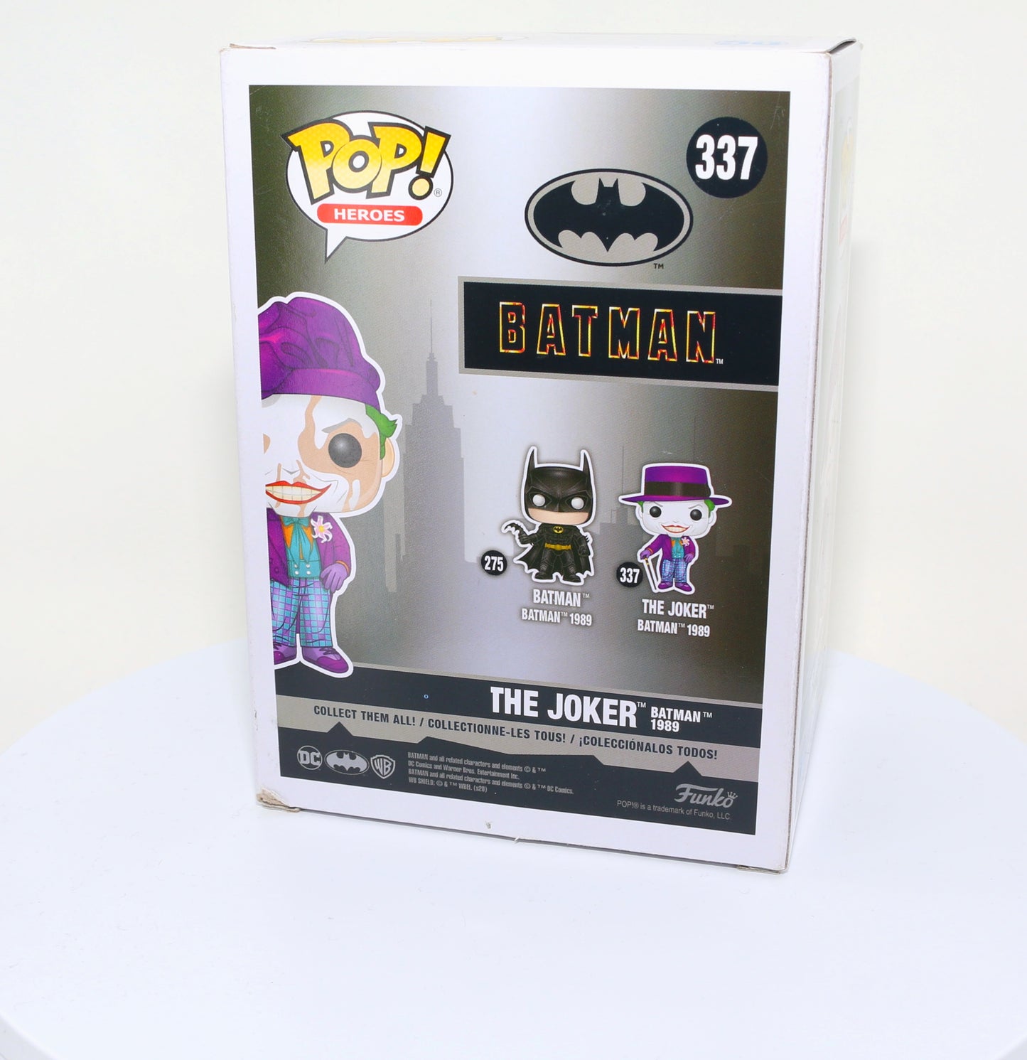 
                  
                    Jack Nicholson as The Joker in Tim Burton's Batman 1989 Signed Funko POP! #337 Chase Variant
                  
                