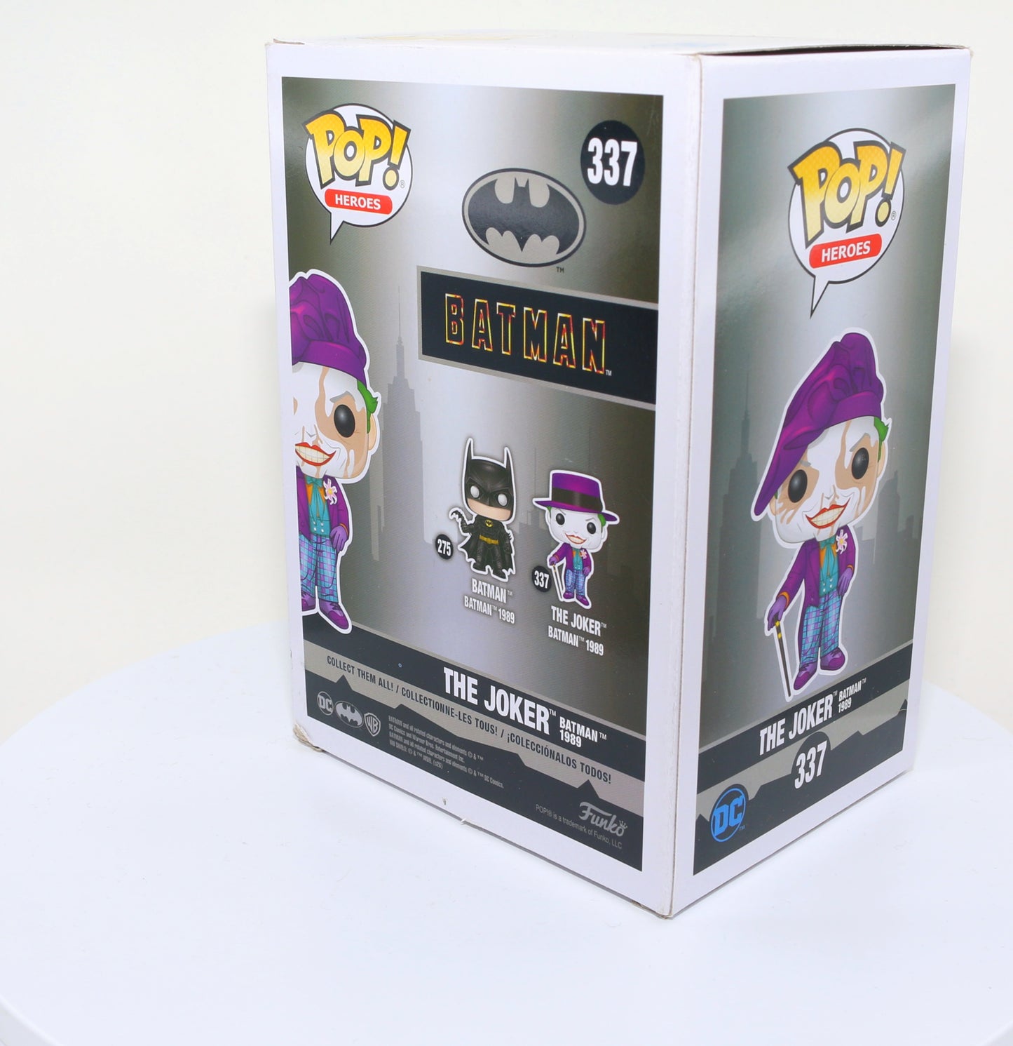 
                  
                    Jack Nicholson as The Joker in Tim Burton's Batman 1989 Signed Funko POP! #337 Chase Variant
                  
                