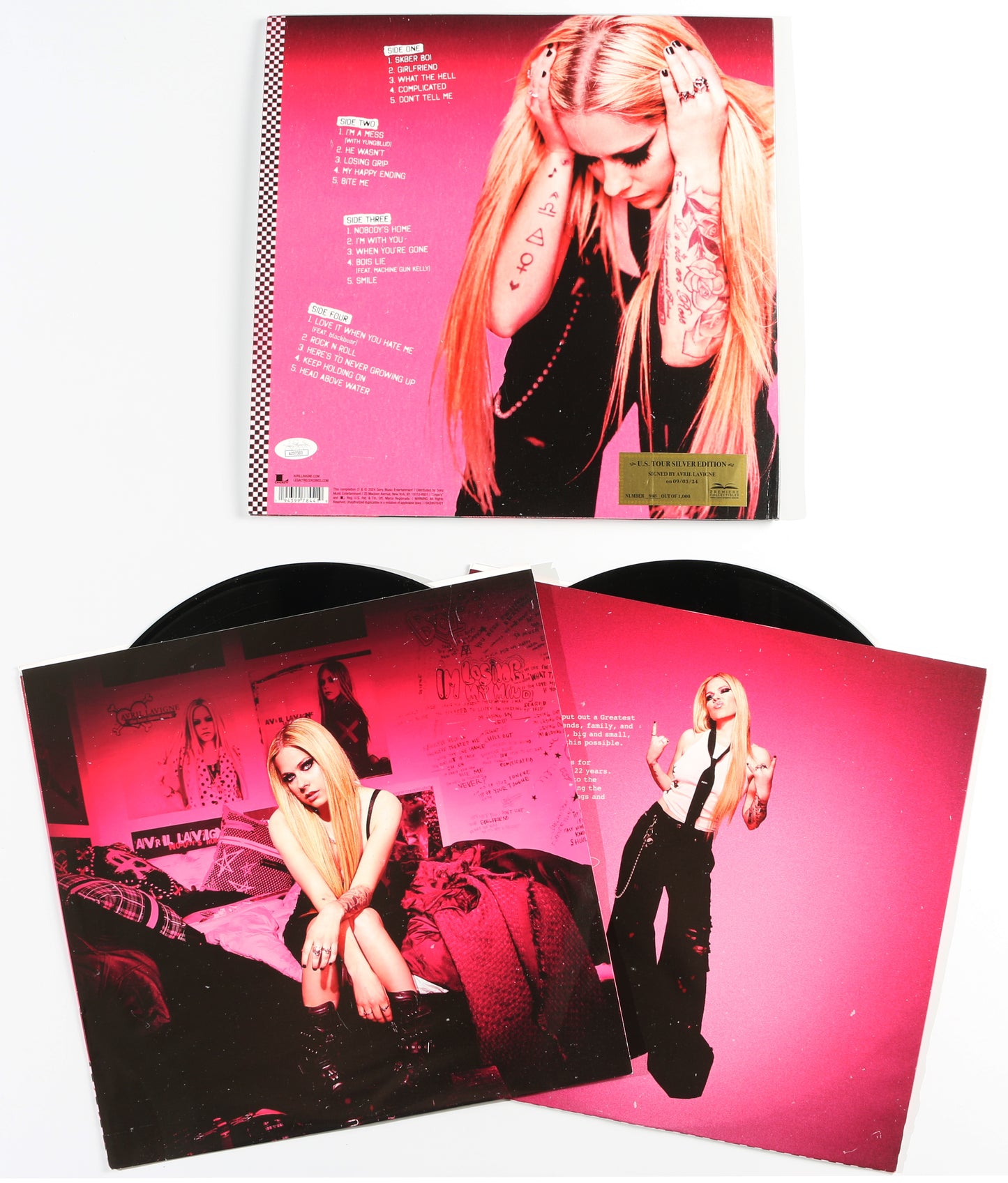 
                  
                    Avril Lavigne: Greatest Hits (JSA) LP 12" Vinyl Record Signed by Avril Lavigne
                  
                